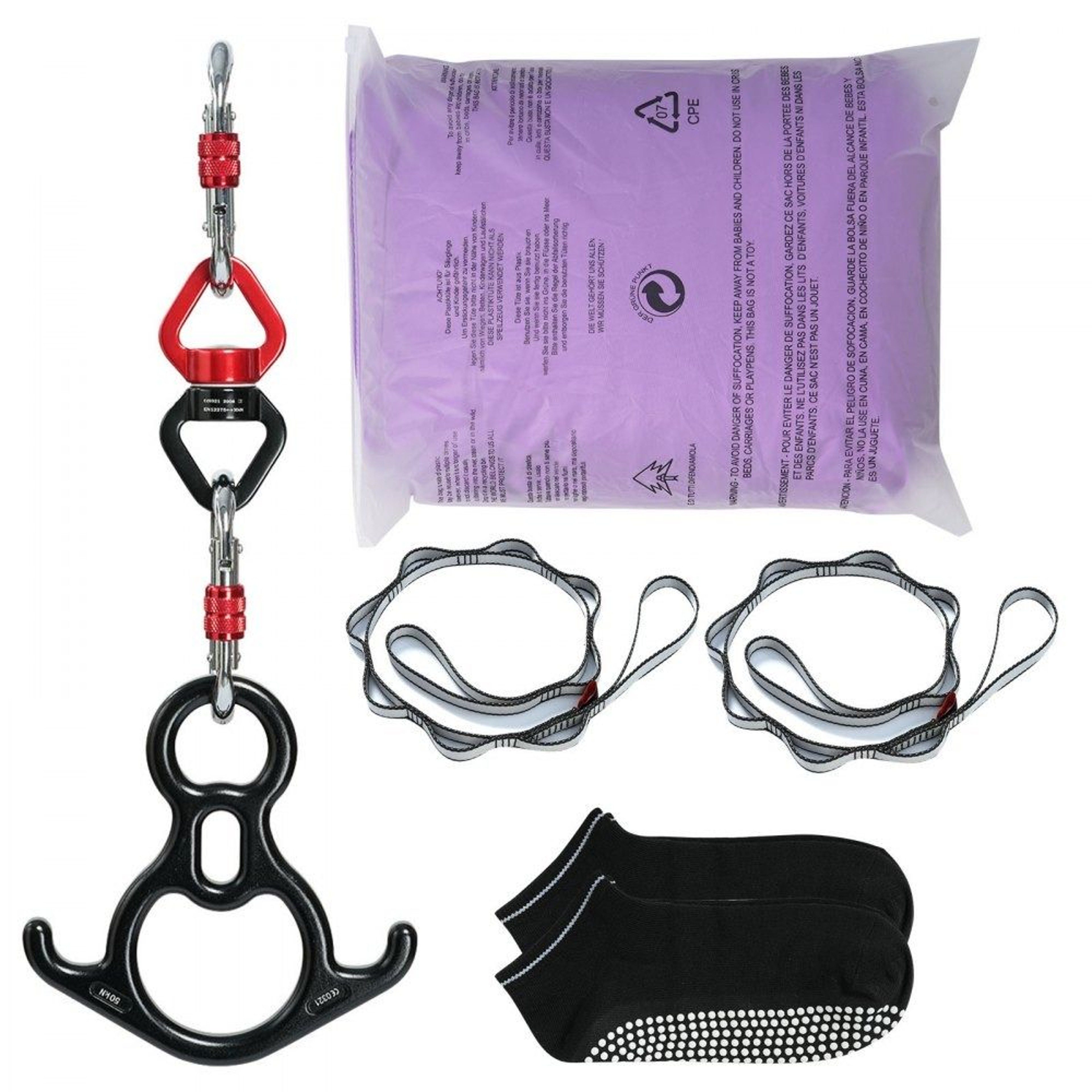 Aerial Yoga Hammock Kit With 87 Yard Aerial Silk And Heavy Duty Rigging 8