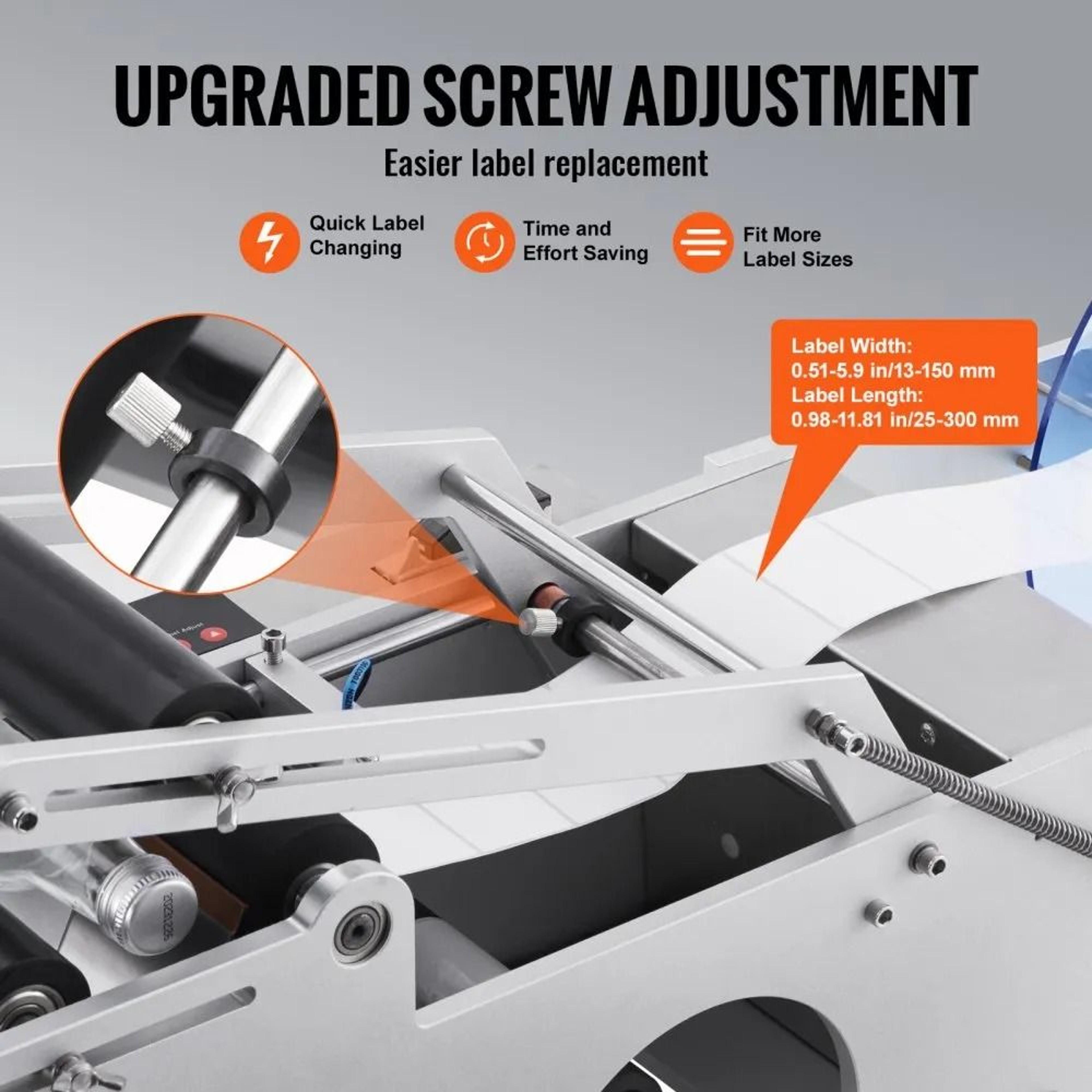 Semi Automatic Round Bottle Labeling Machine Electric Label Applicator With Precision Sensor 5