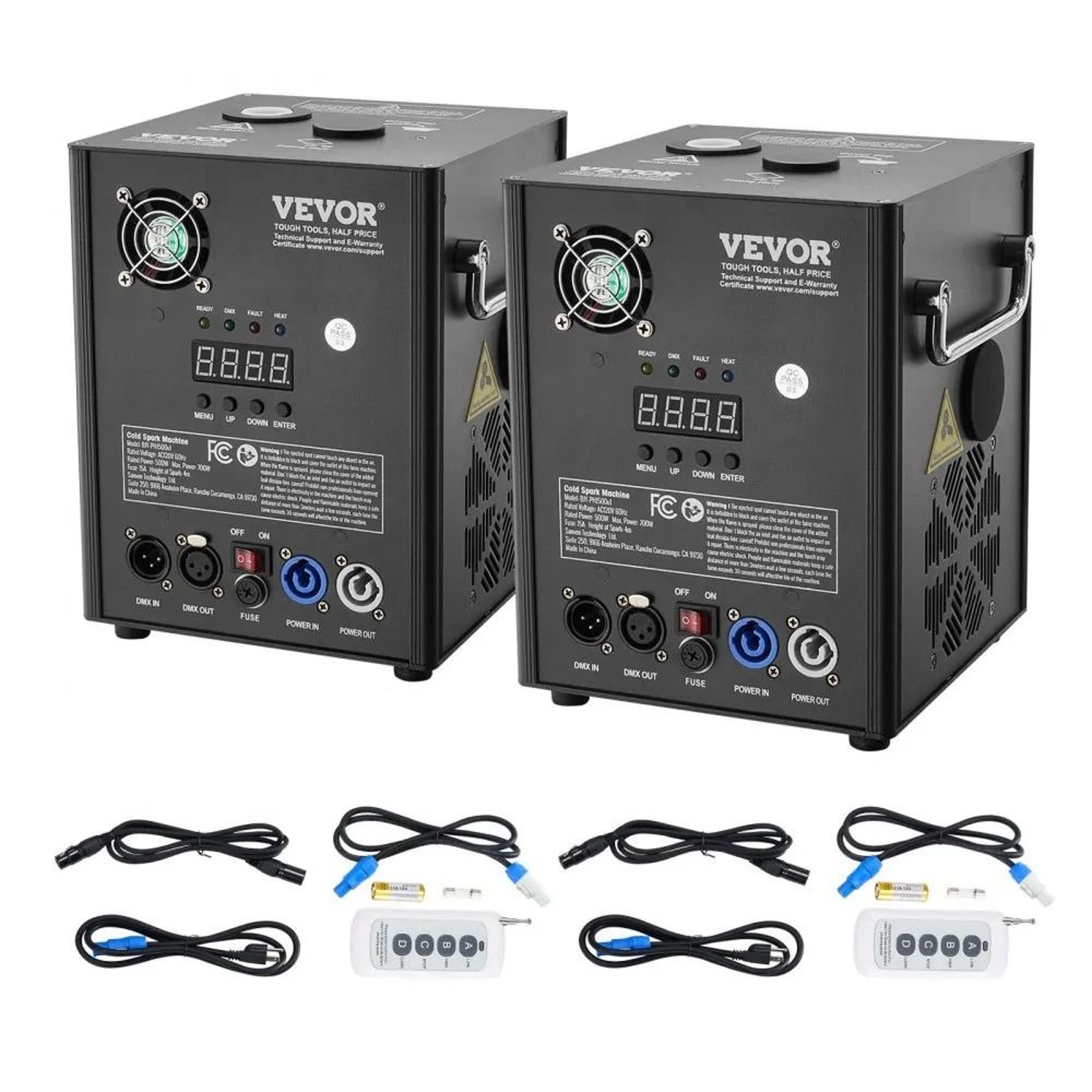 Cold Spark Machine 2 Pack 500W DMX Stage Spark Fountain For Weddings Parties And Events 7