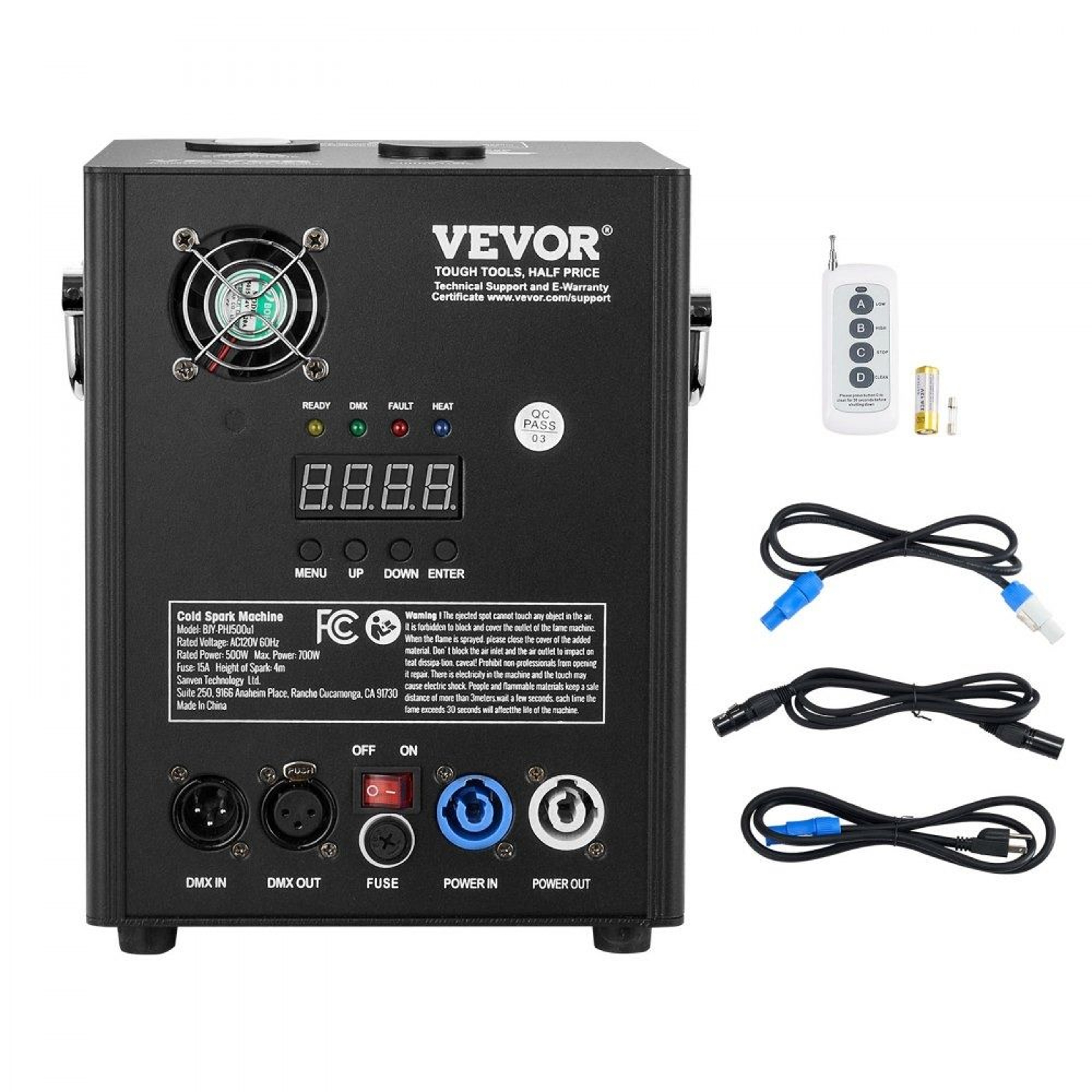 500W Cold Spark Machine With DMX Control Adjustable Stage Spark Effects For Weddings And Events 0