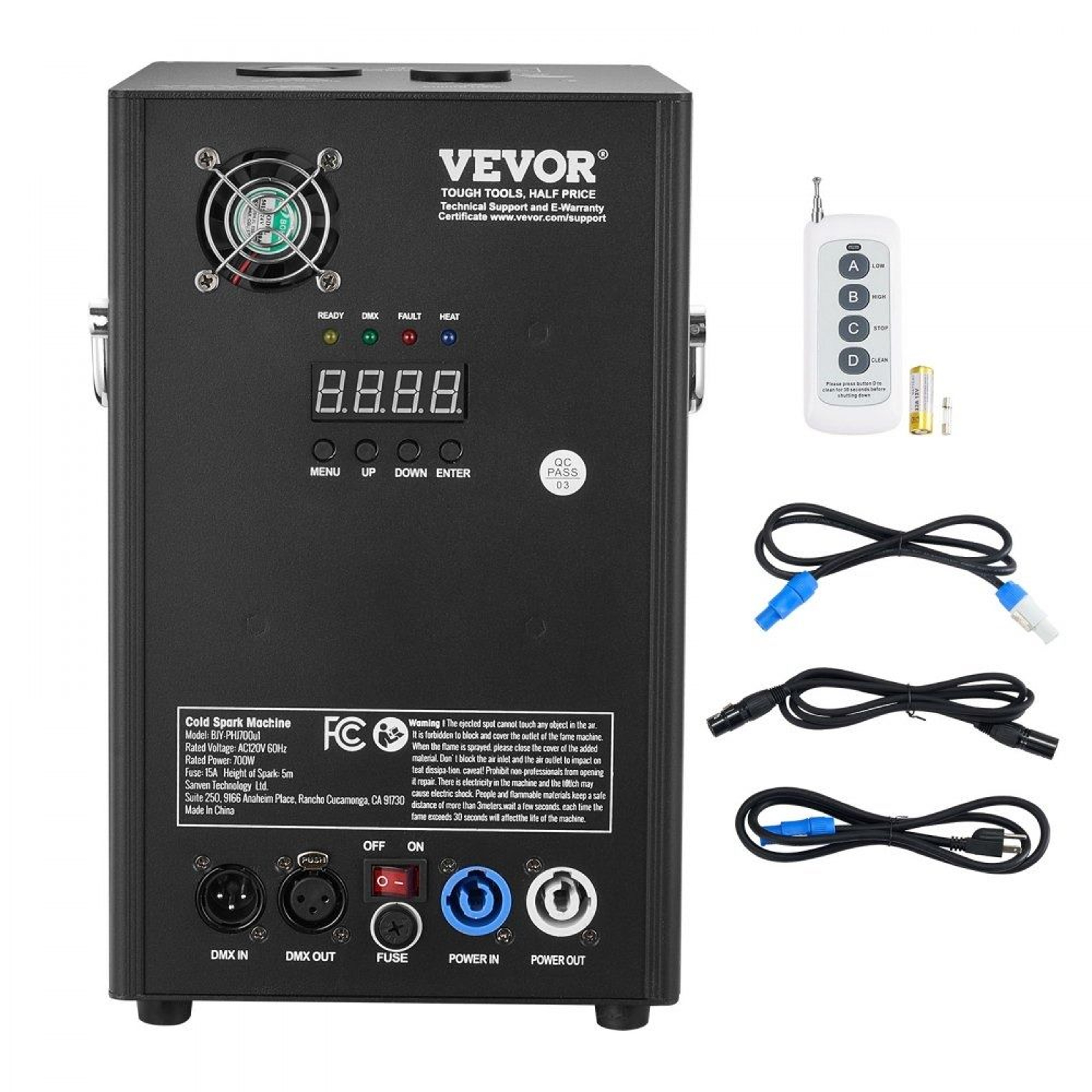 700W Cold Spark Machine With DMX Control And Adjustable Stage Spark Effects 0