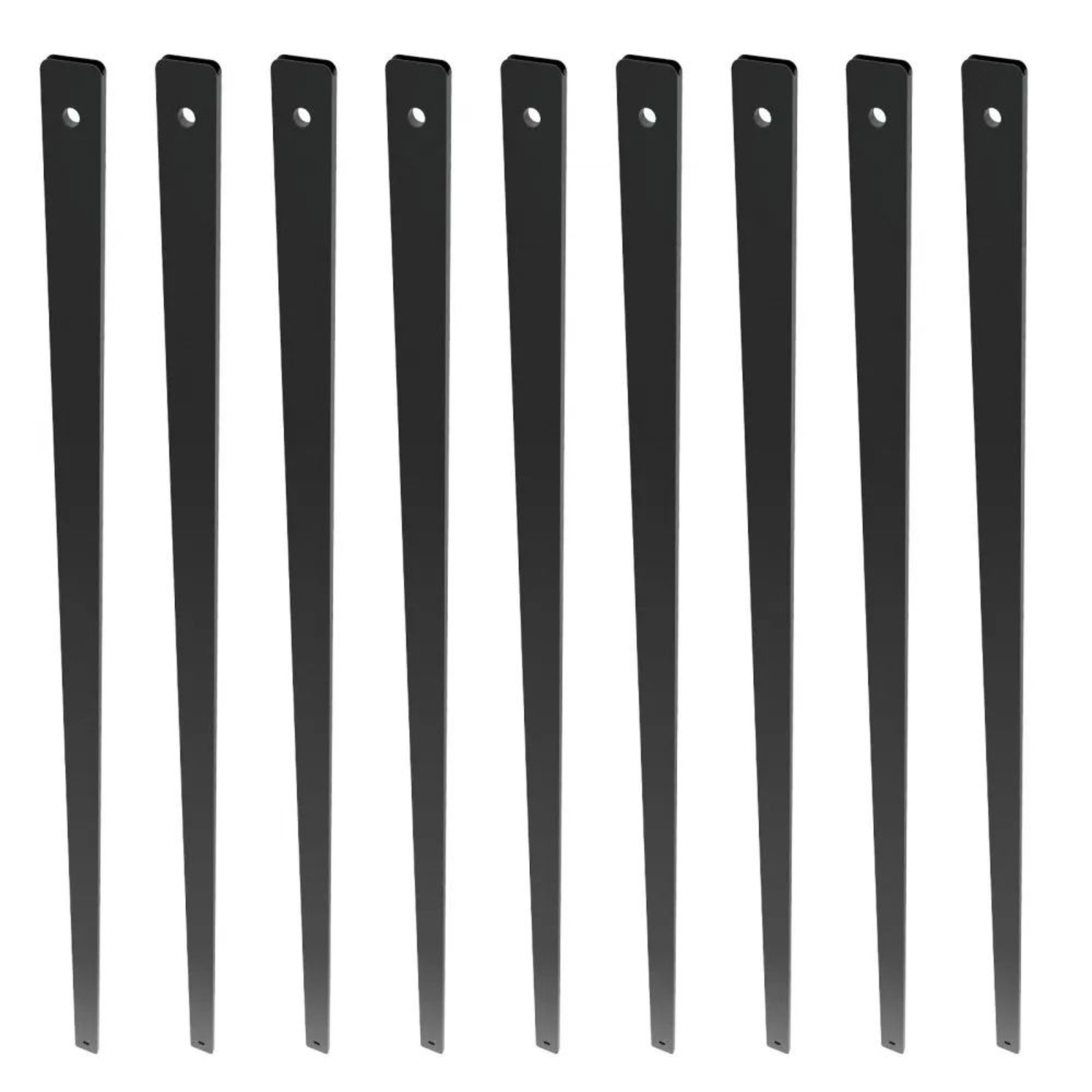 38 Inch Aluminum Deck Balusters 72 Pack Black Stair Railing Spindles 0