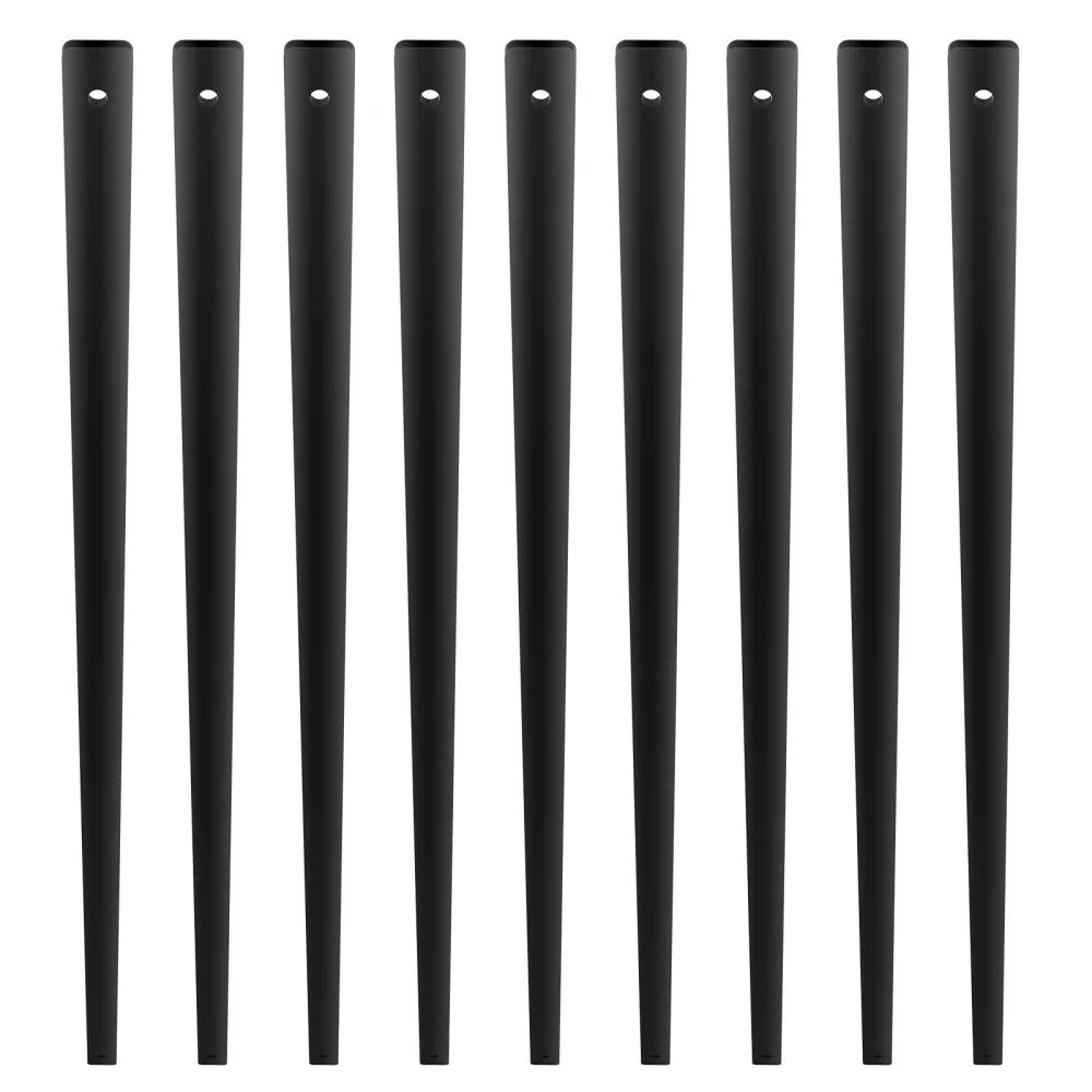 32 Inch Aluminum Deck Balusters 51 Pack Black Metal Stair Railing Spindles 0