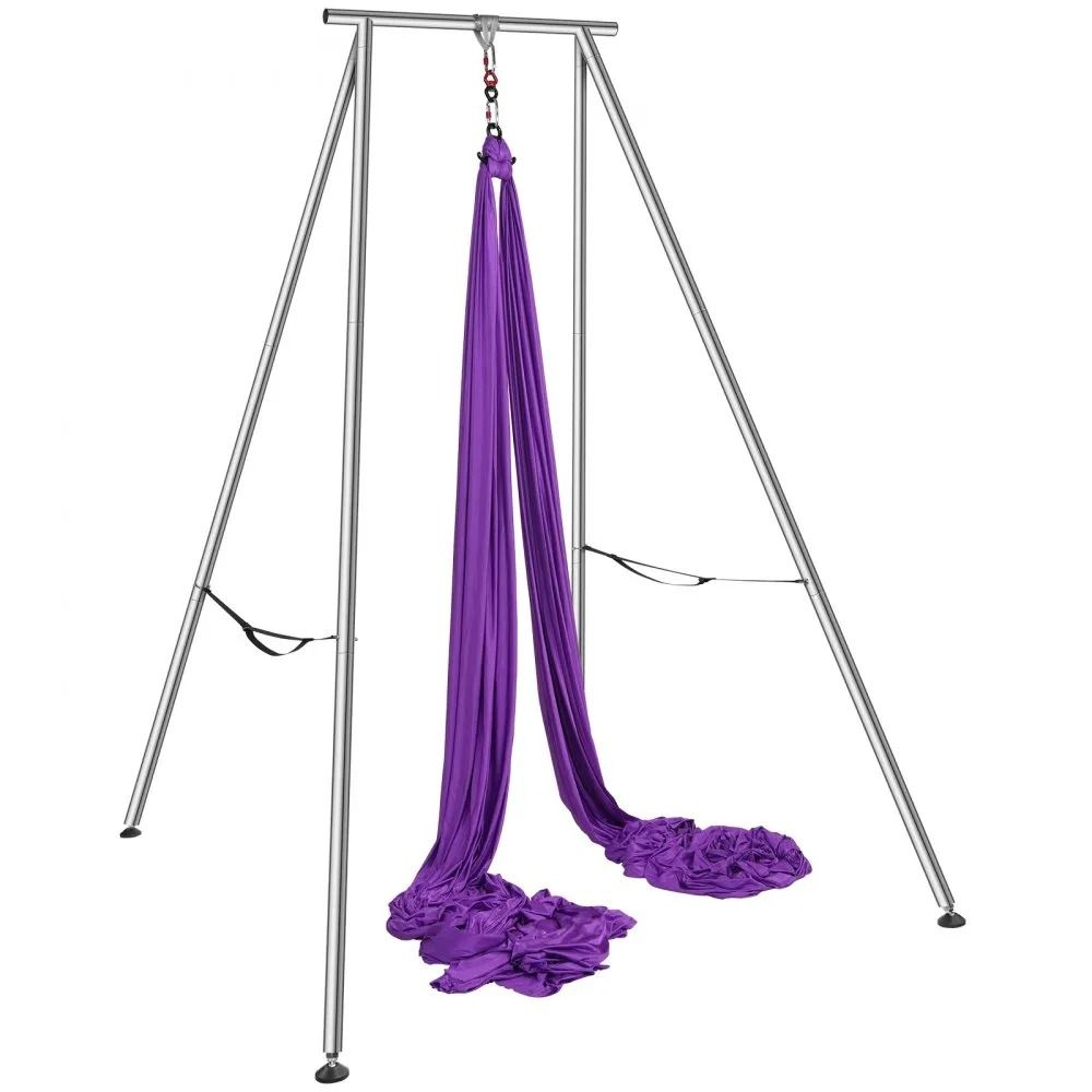 Aerial Yoga Frame With Hammock Heavy Duty Yoga Swing Stand For Indoor Outdoor Fitness 7