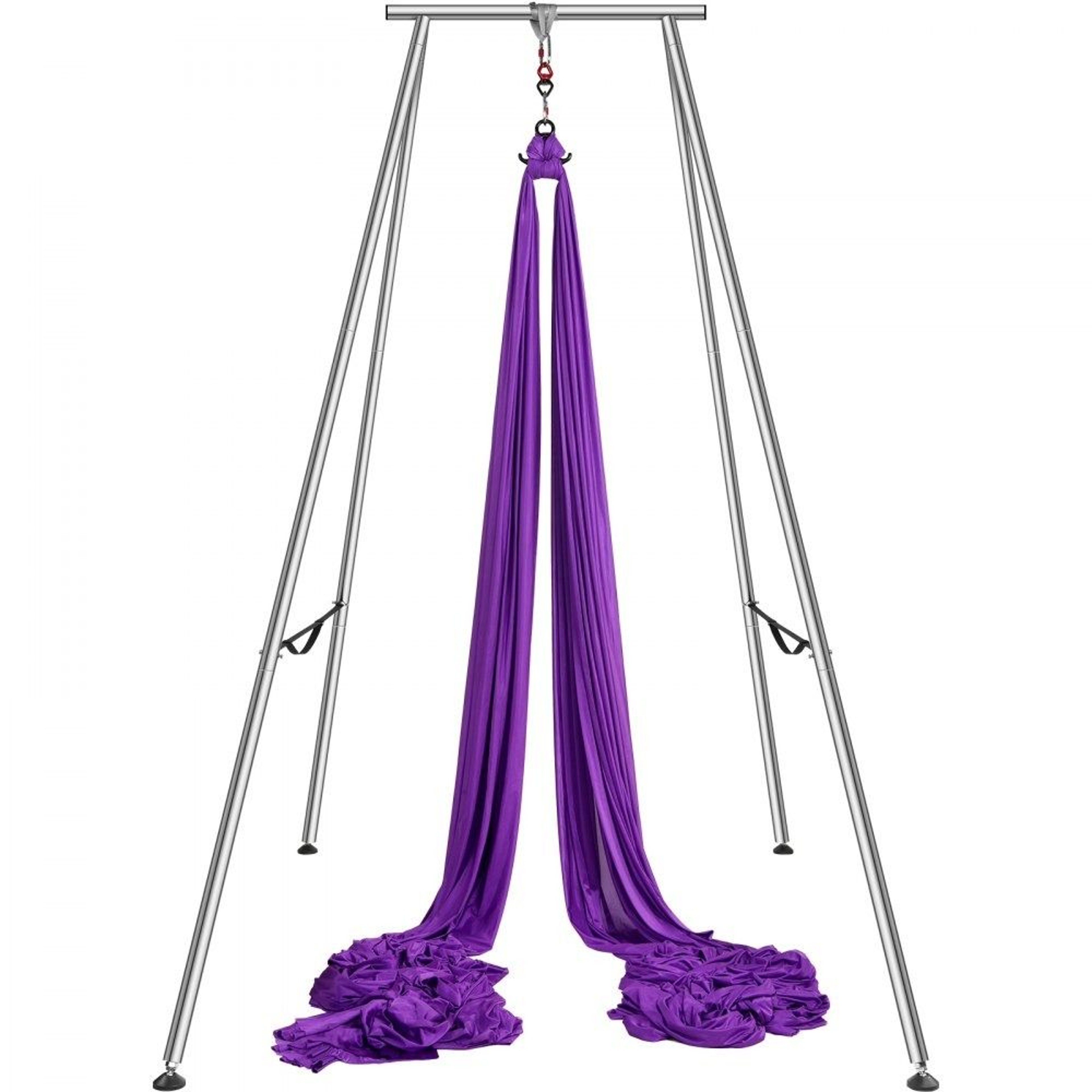 Aerial Yoga Frame With Hammock Heavy Duty Yoga Swing Stand For Indoor Outdoor Fitness 0