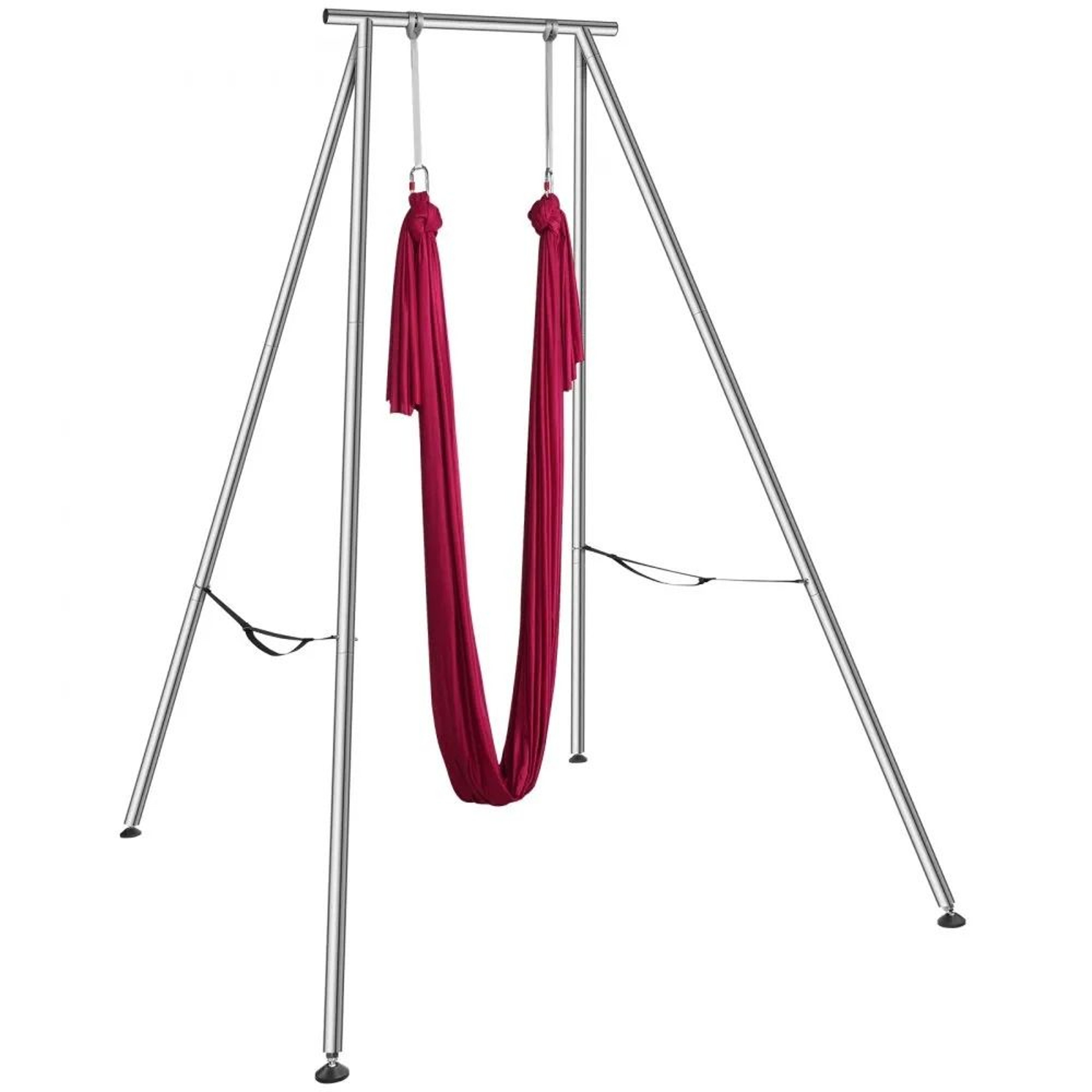 Aerial Yoga Frame With Hammock Heavy Duty Yoga Swing Stand For Indoor Outdoor Practice 7