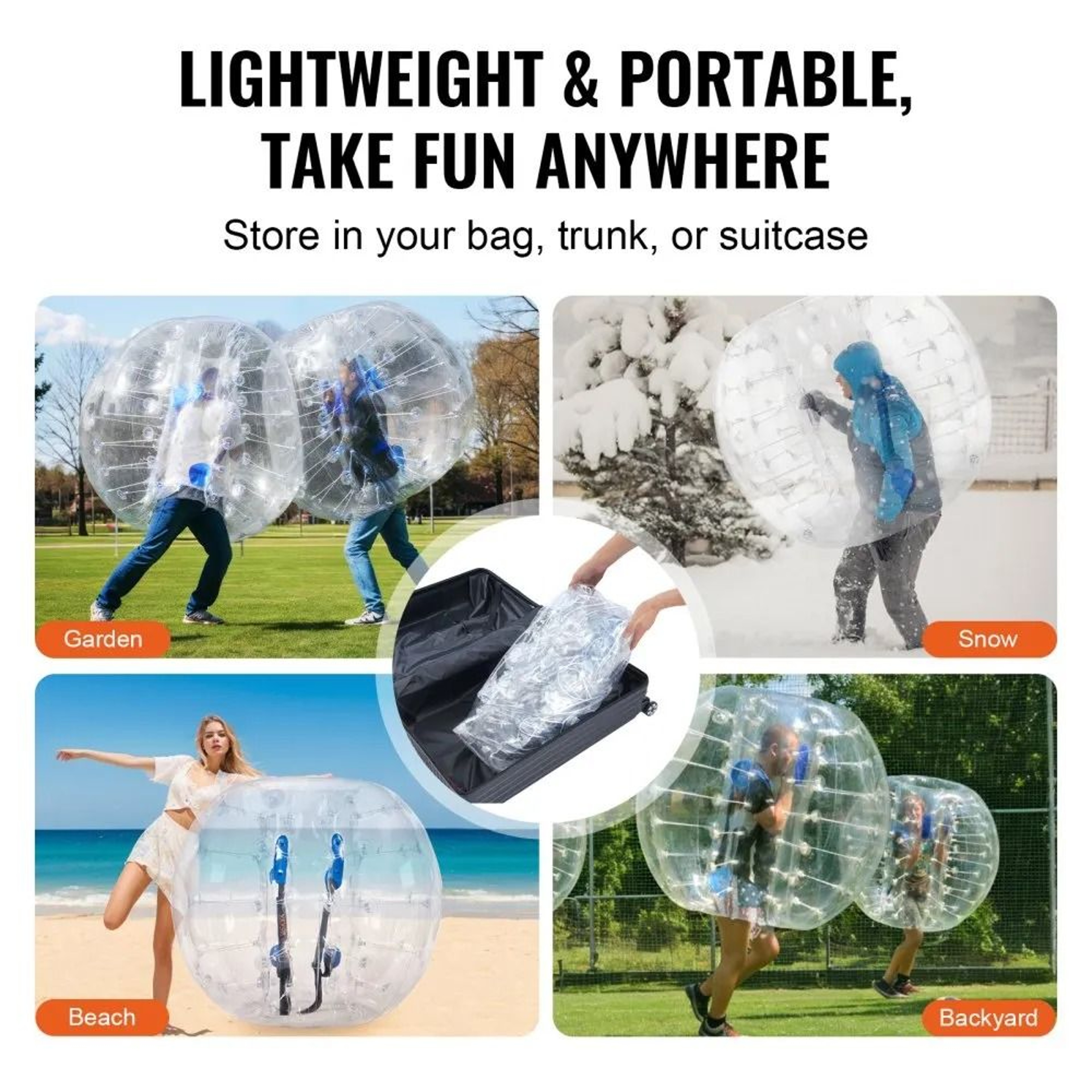 4FT Inflatable Bumper Ball Body Zorb Ball For Teens And Adults Outdoor Team Games 5