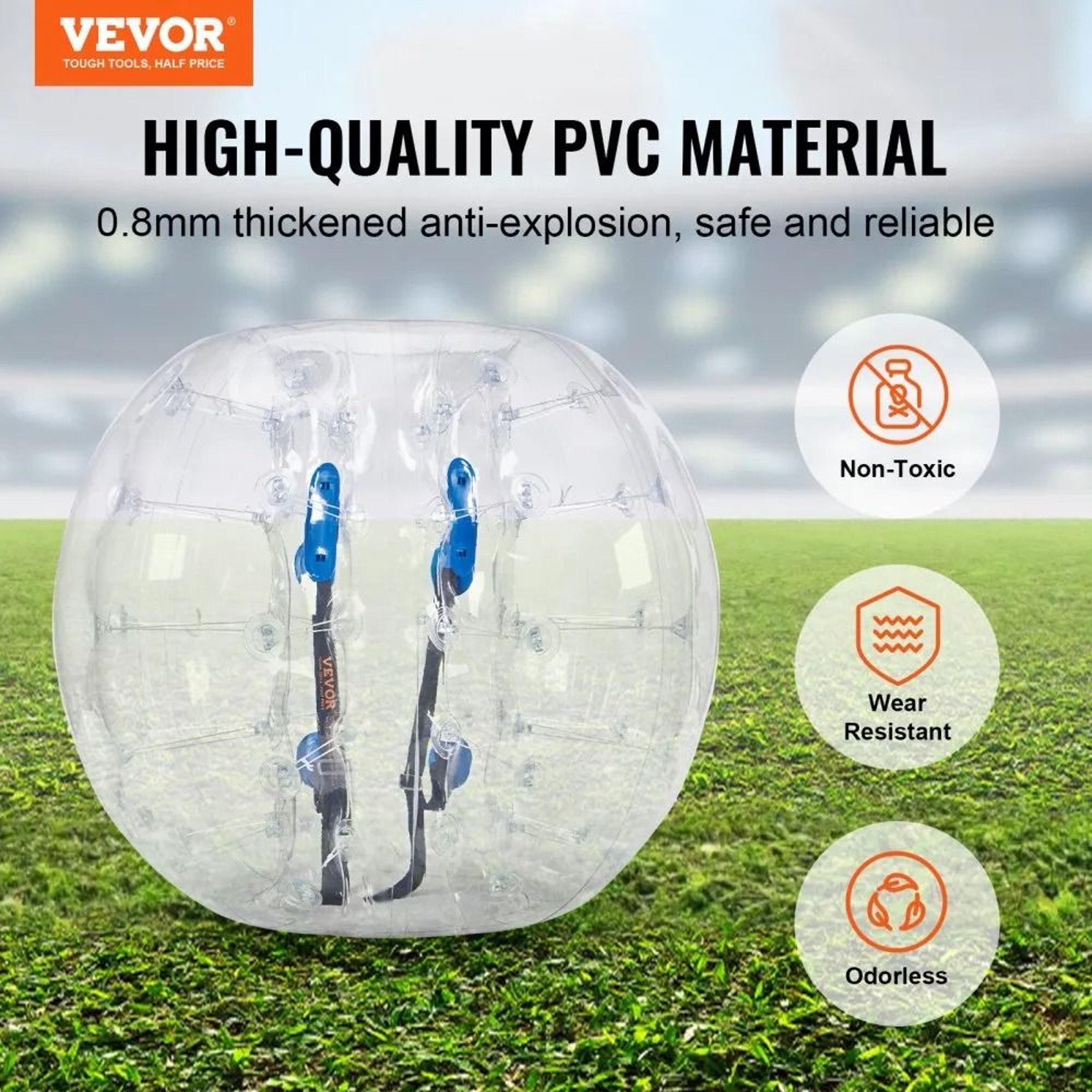 4FT Inflatable Bumper Ball Body Zorb Ball For Teens And Adults Outdoor Team Games 1
