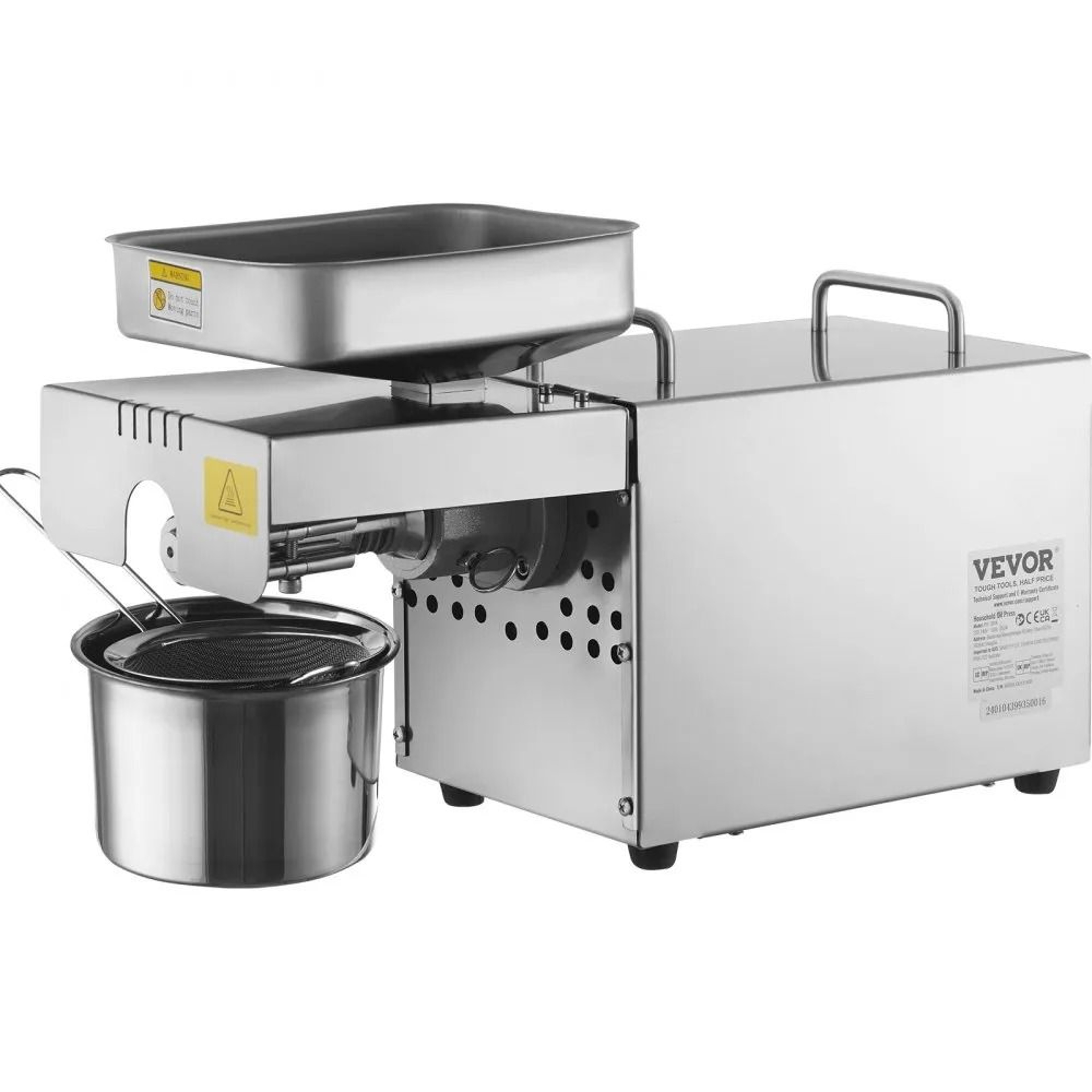 700W Electric Oil Press Machine Stainless Steel Seed Oil Extractor For Fresh Homemade Oils 0