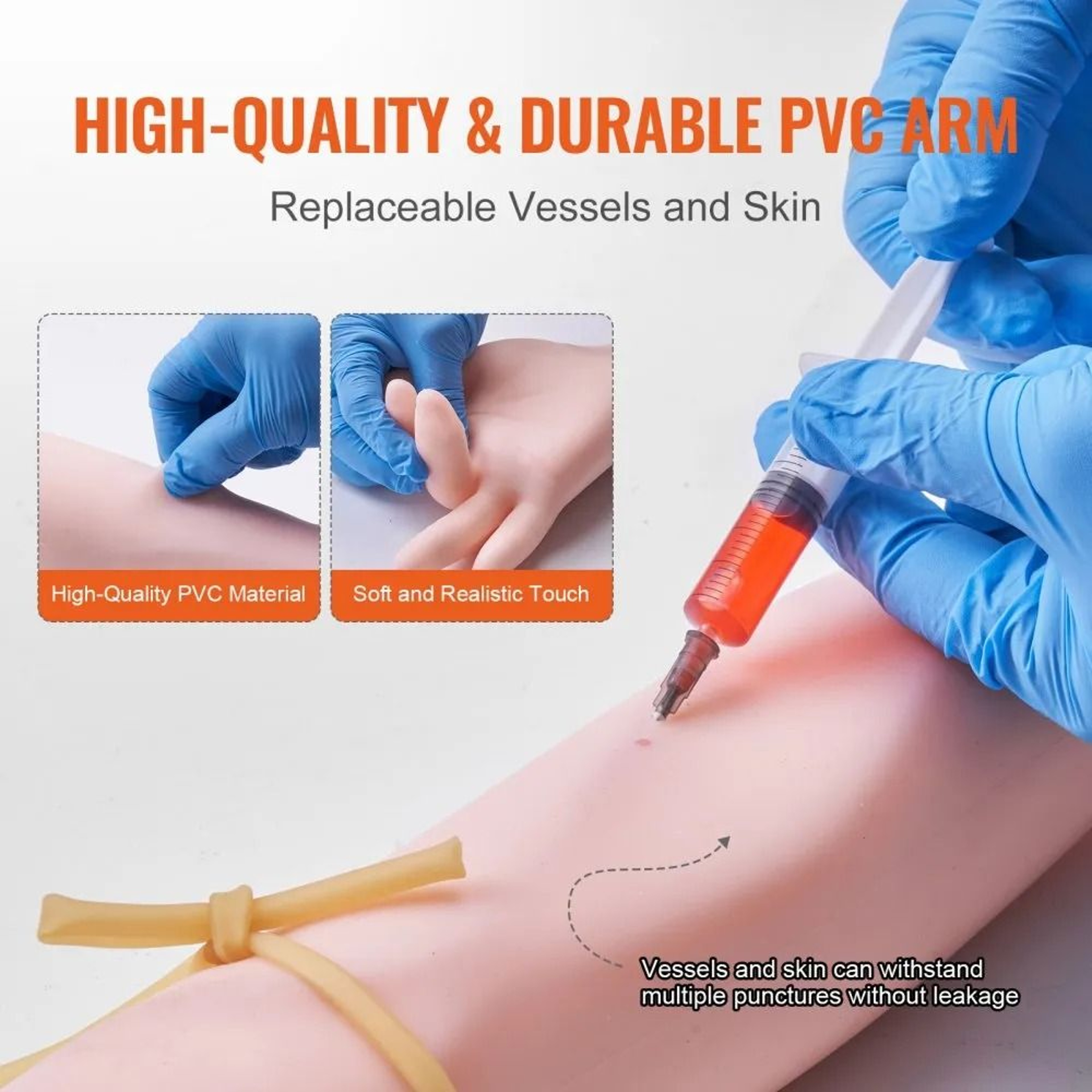 Realistic Phlebotomy Practice Arm IV Venipuncture Training Kit 5