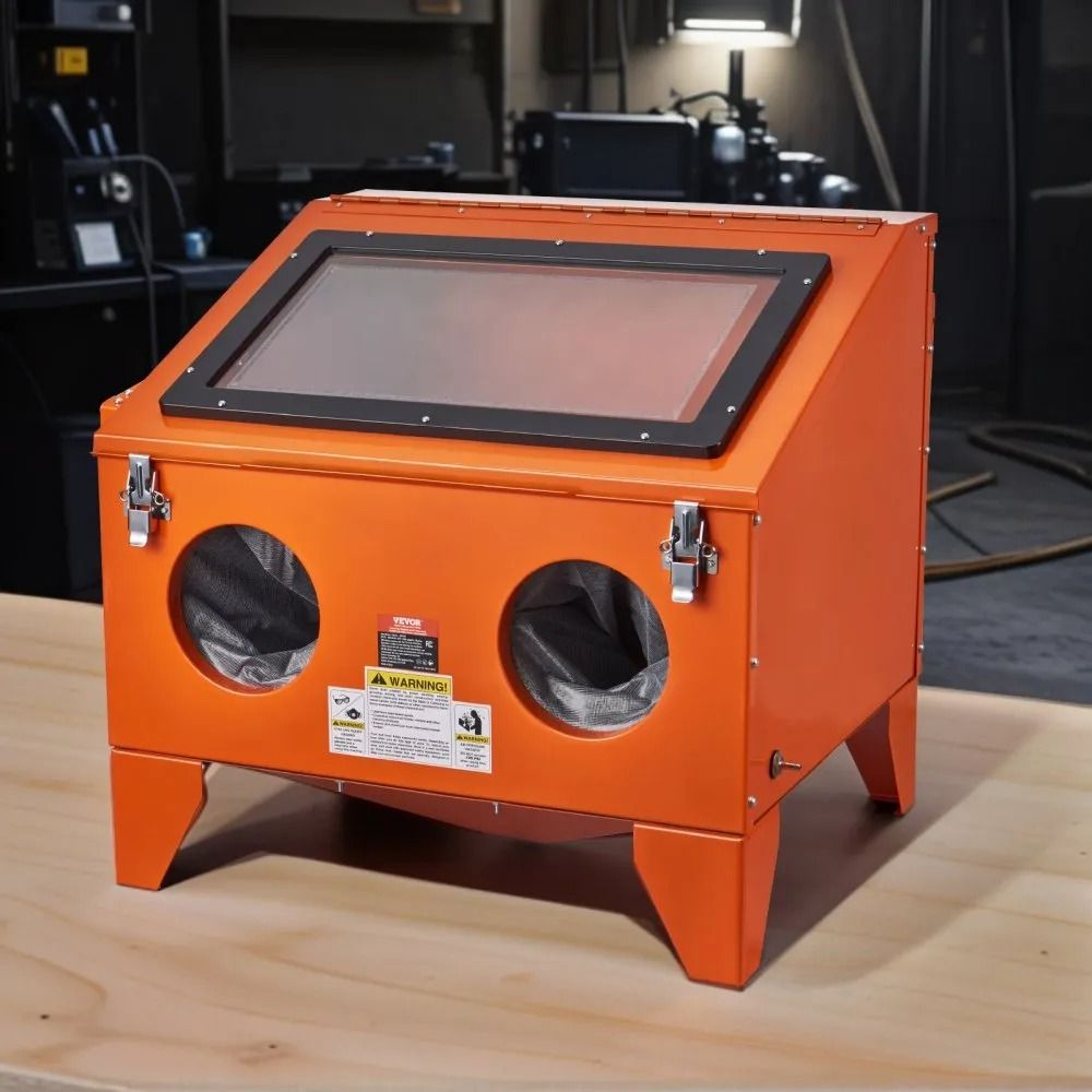 40 Gallon Sandblasting Cabinet Benchtop Sand Blaster For Rust And Paint Removal 6