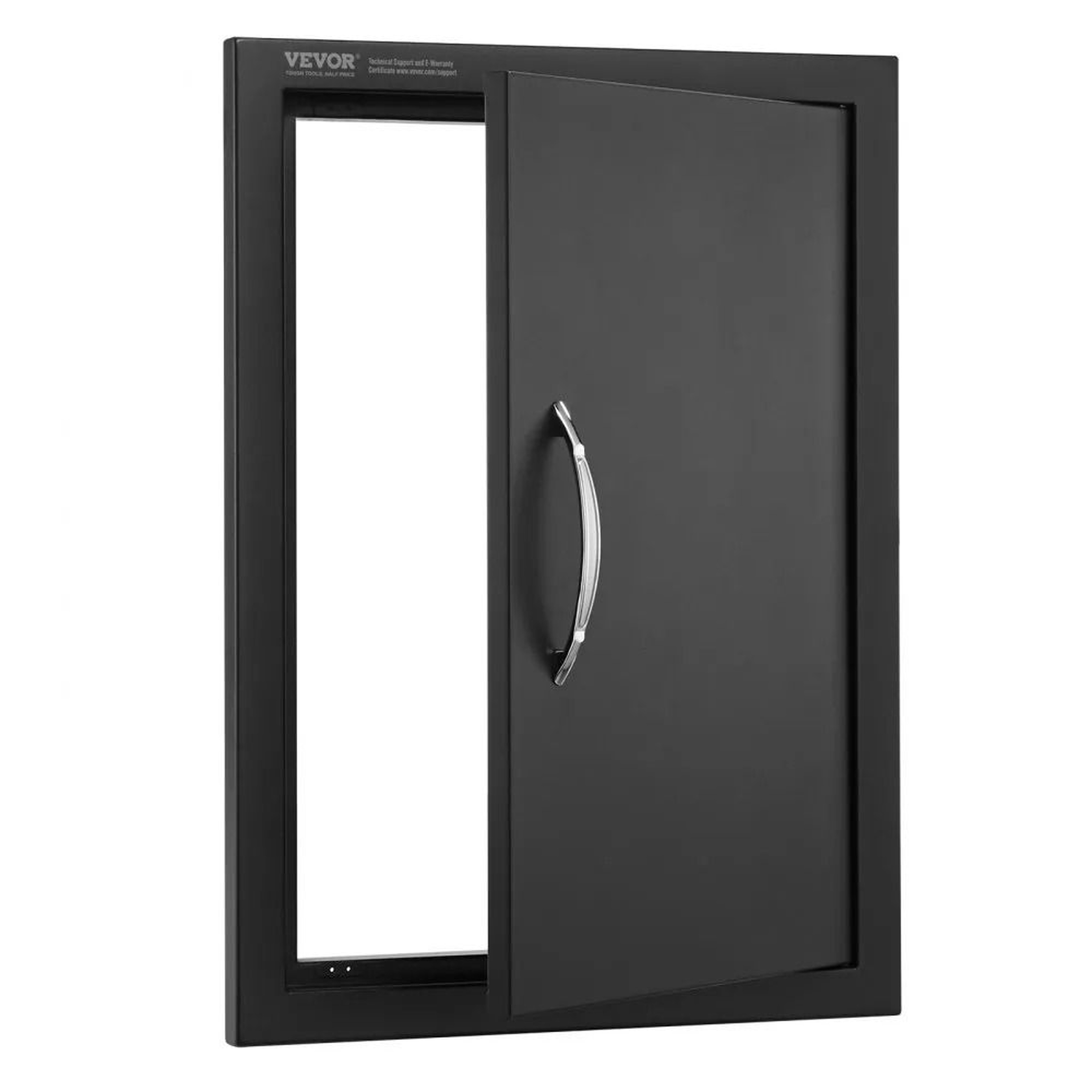 16 X 22 BBQ Access Door Matte Black Outdoor Kitchen Cabinet Door 7