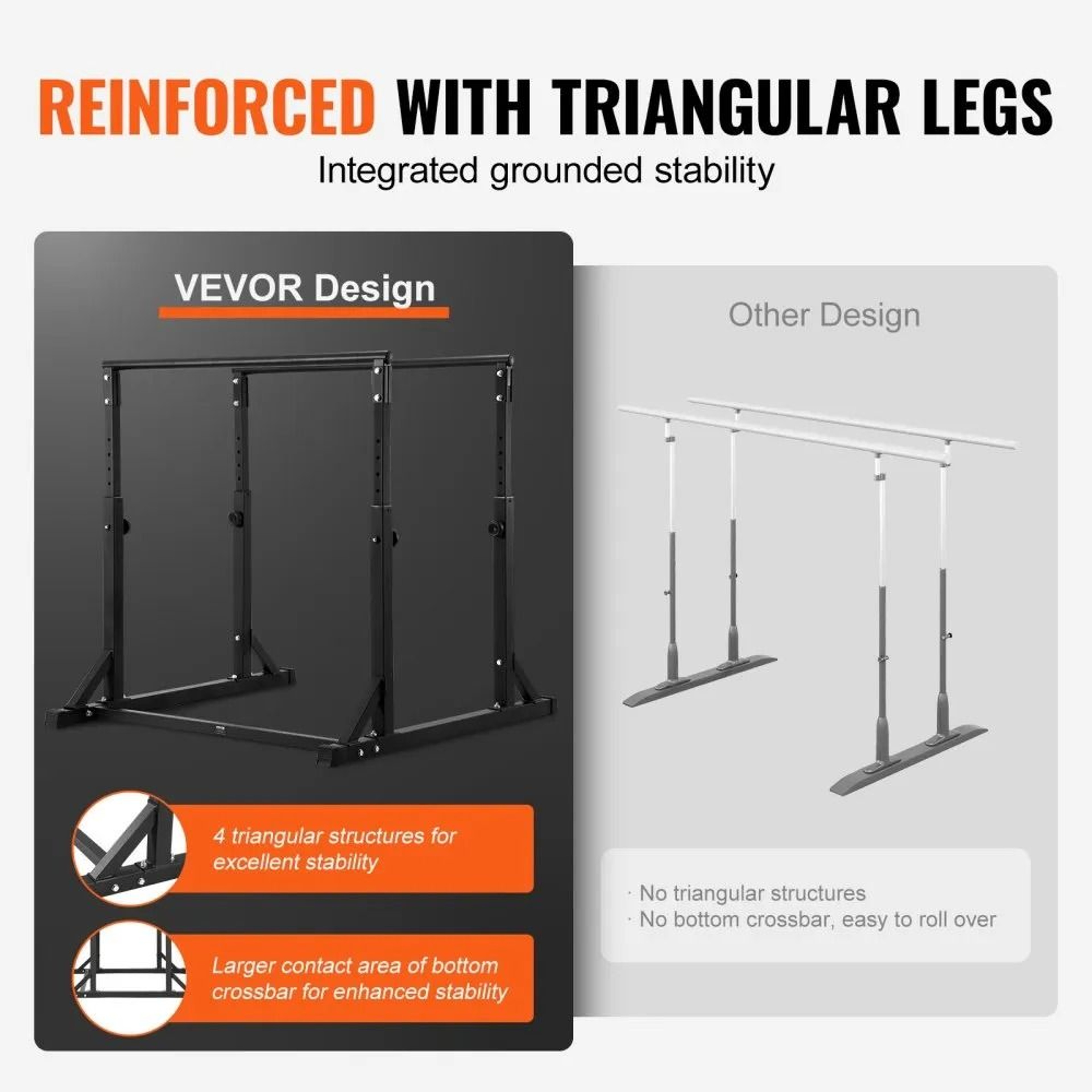 Adjustable Heavy Duty Dip Bar Station For Home Gym Strength Training 4