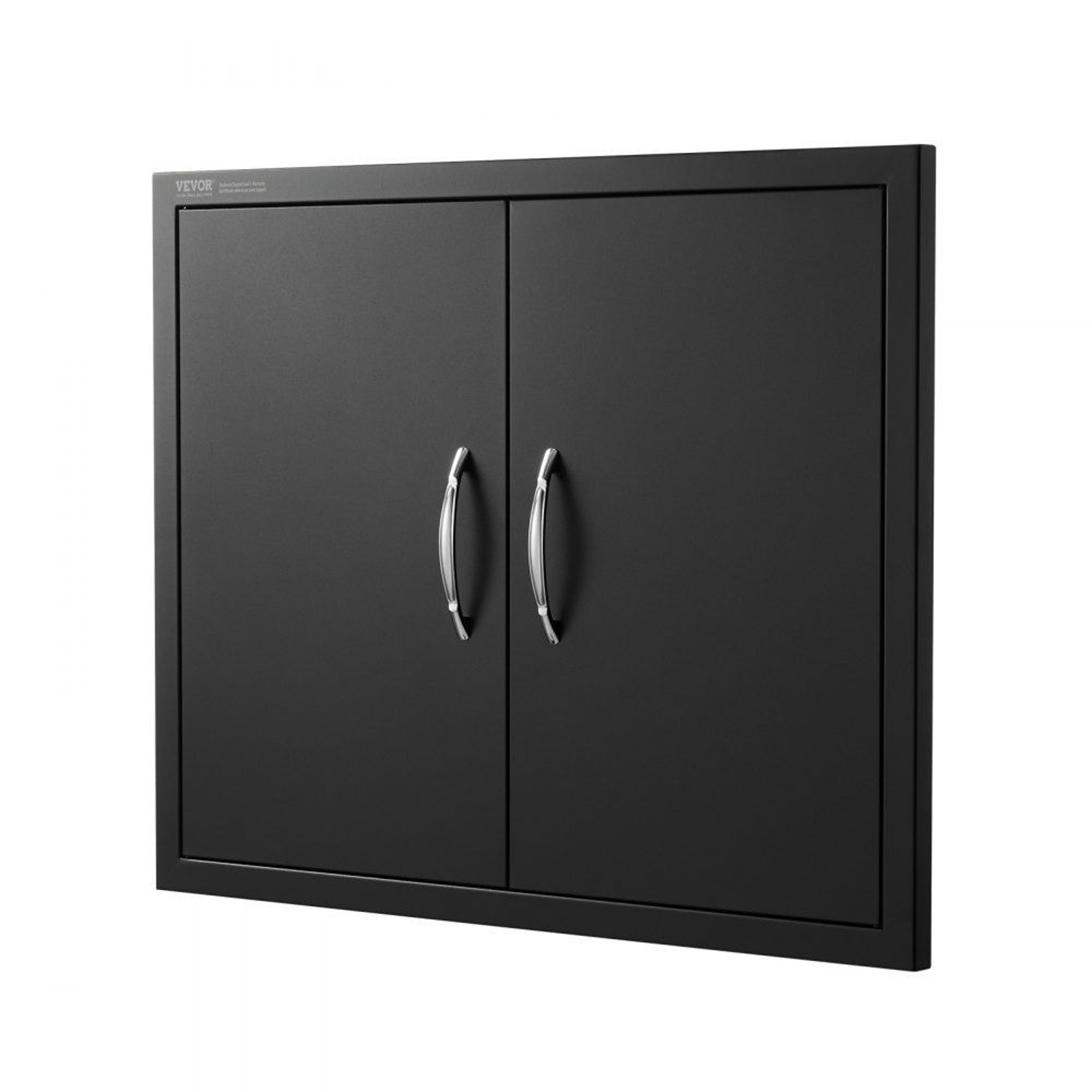 Matte Black BBQ Access Door 31 X 24 Inch Double Outdoor Kitchen Cabinet Door 5