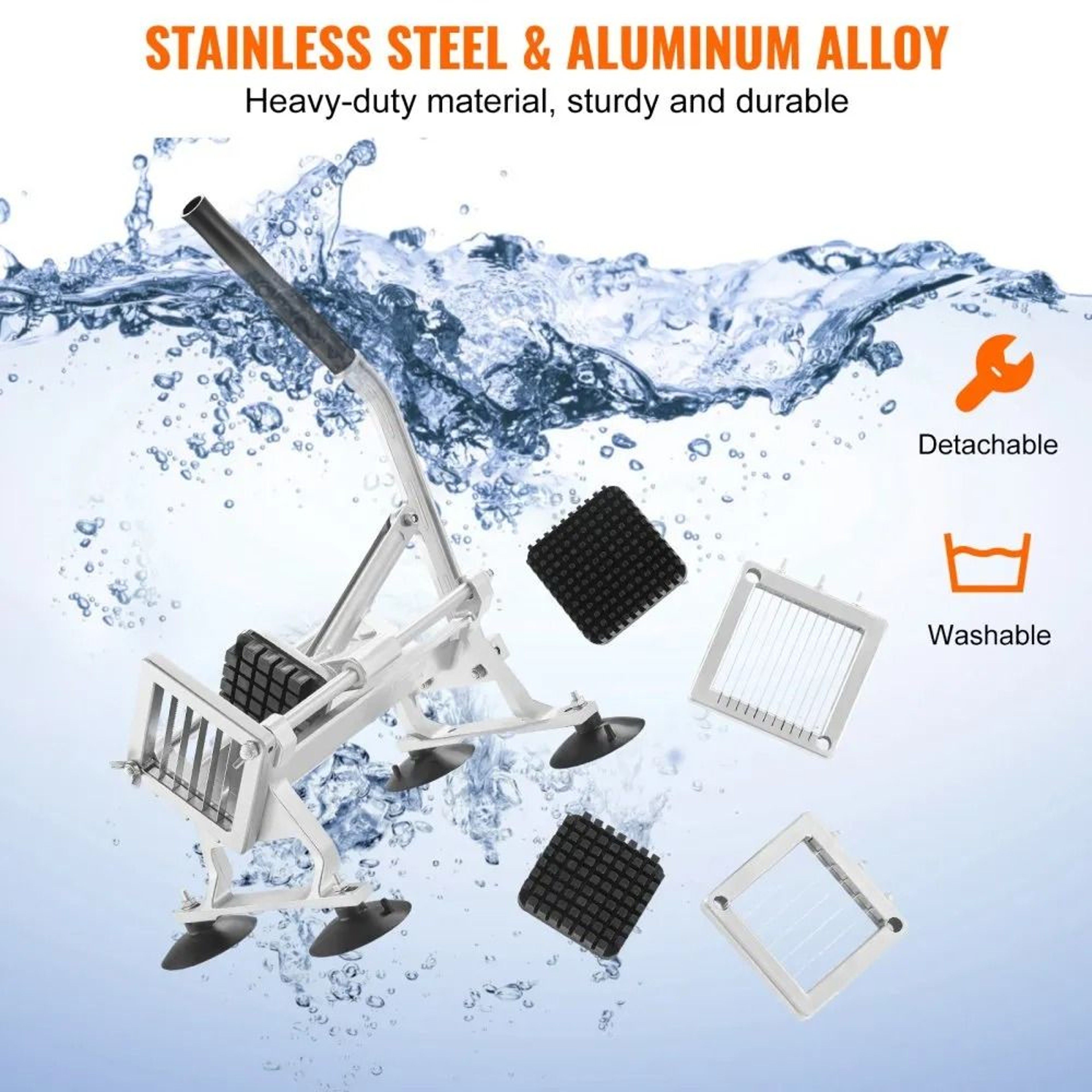 Commercial Vegetable Slicer With 3 Cutting Sizes Manual Fruit And Vegetable Cutter 1