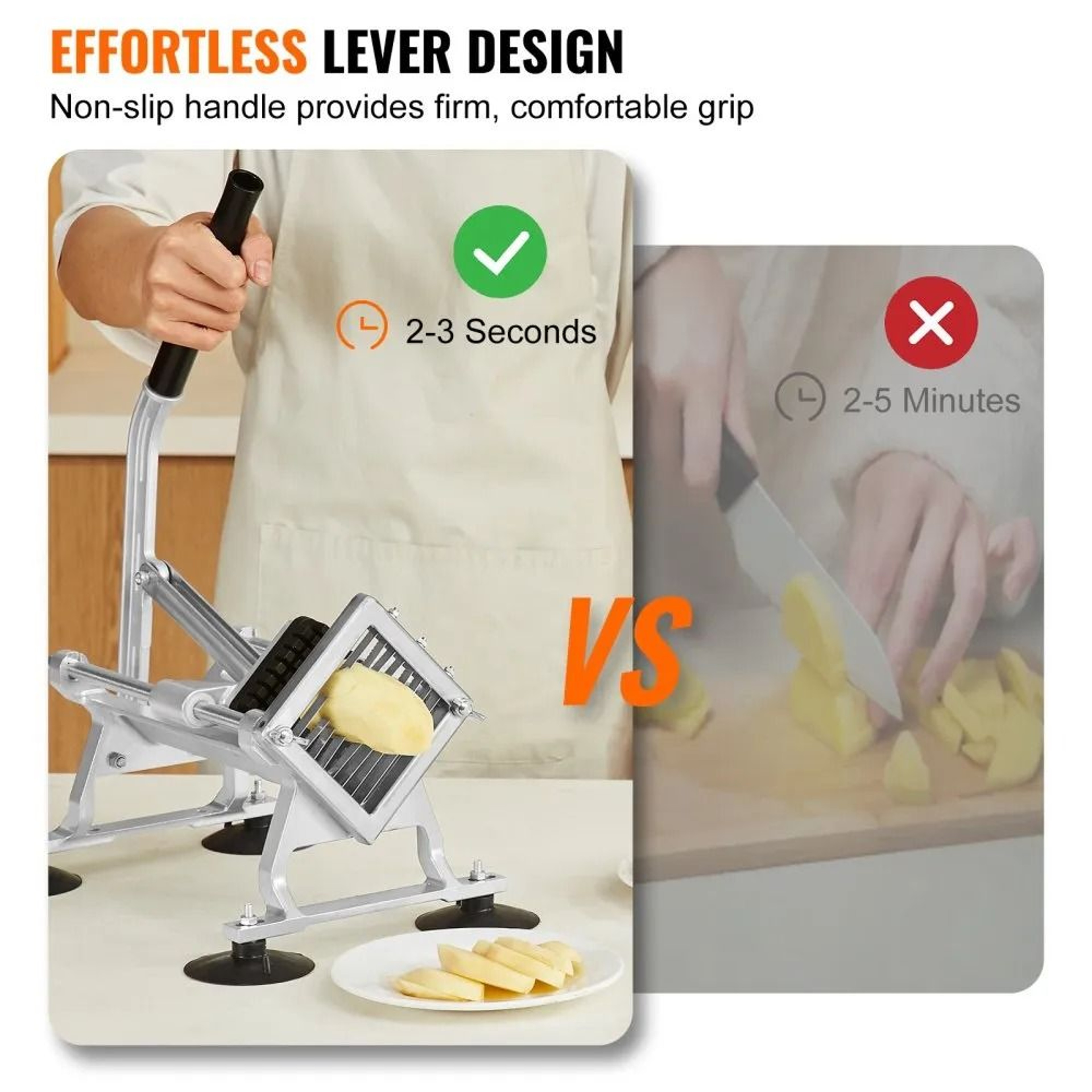 Commercial Vegetable Slicer 38 Inch Manual Fruit Slicer With Stainless Steel Blades 5