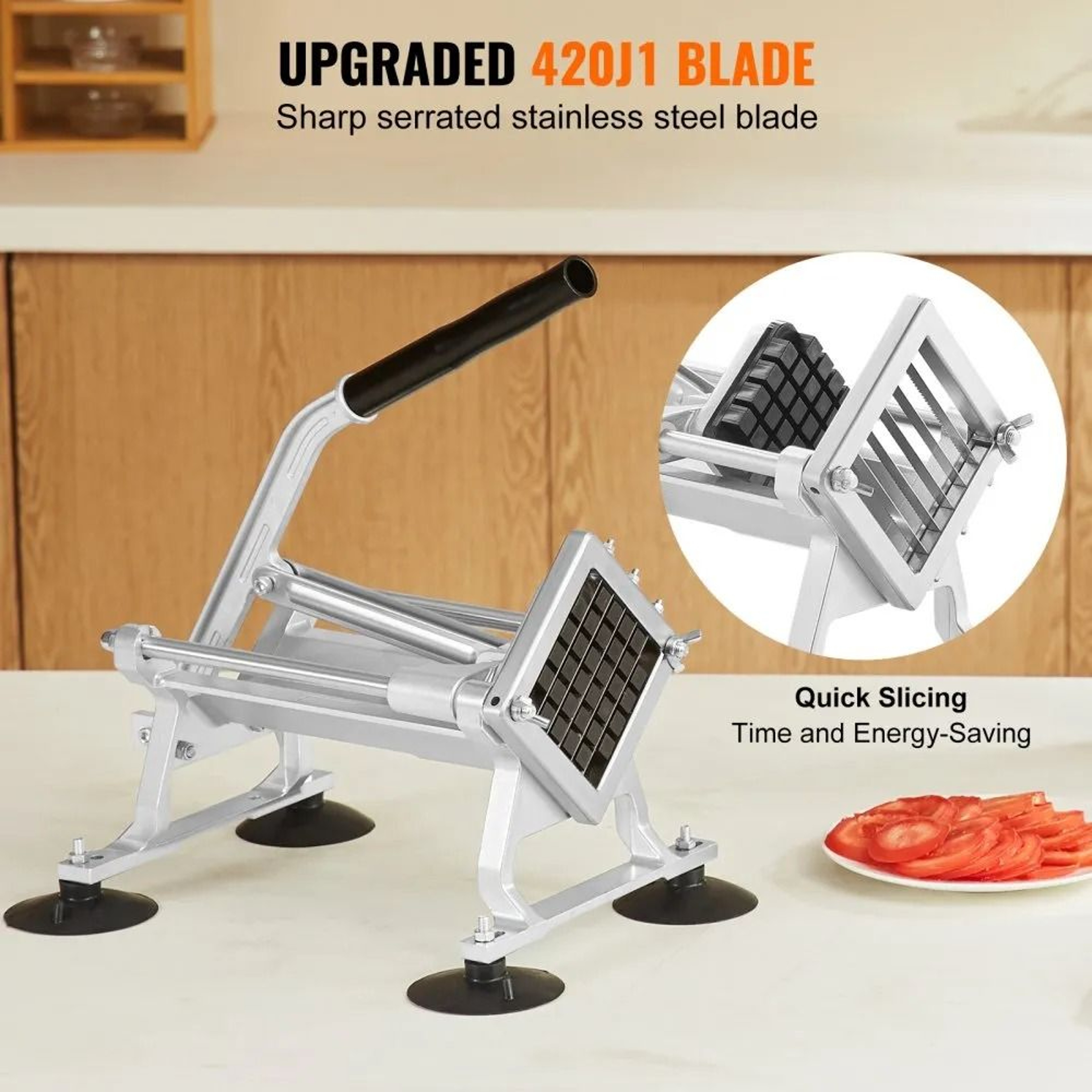 Commercial Vegetable Slicer 12 Inch Manual Fruit And Vegetable Cutter 4