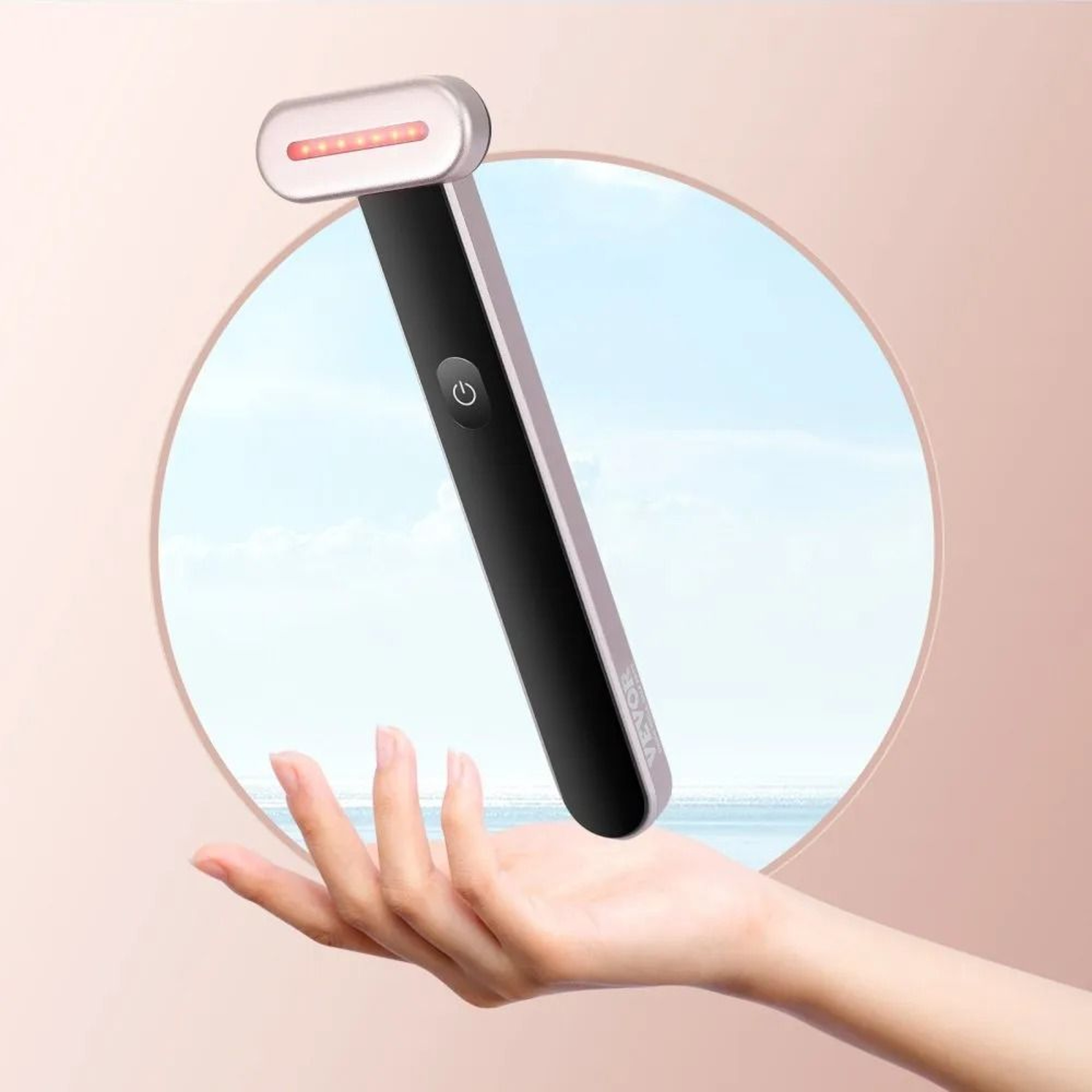Red Light Therapy Wand 7 Color LED Facial Wand With Microcurrent Heat And Vibration 6