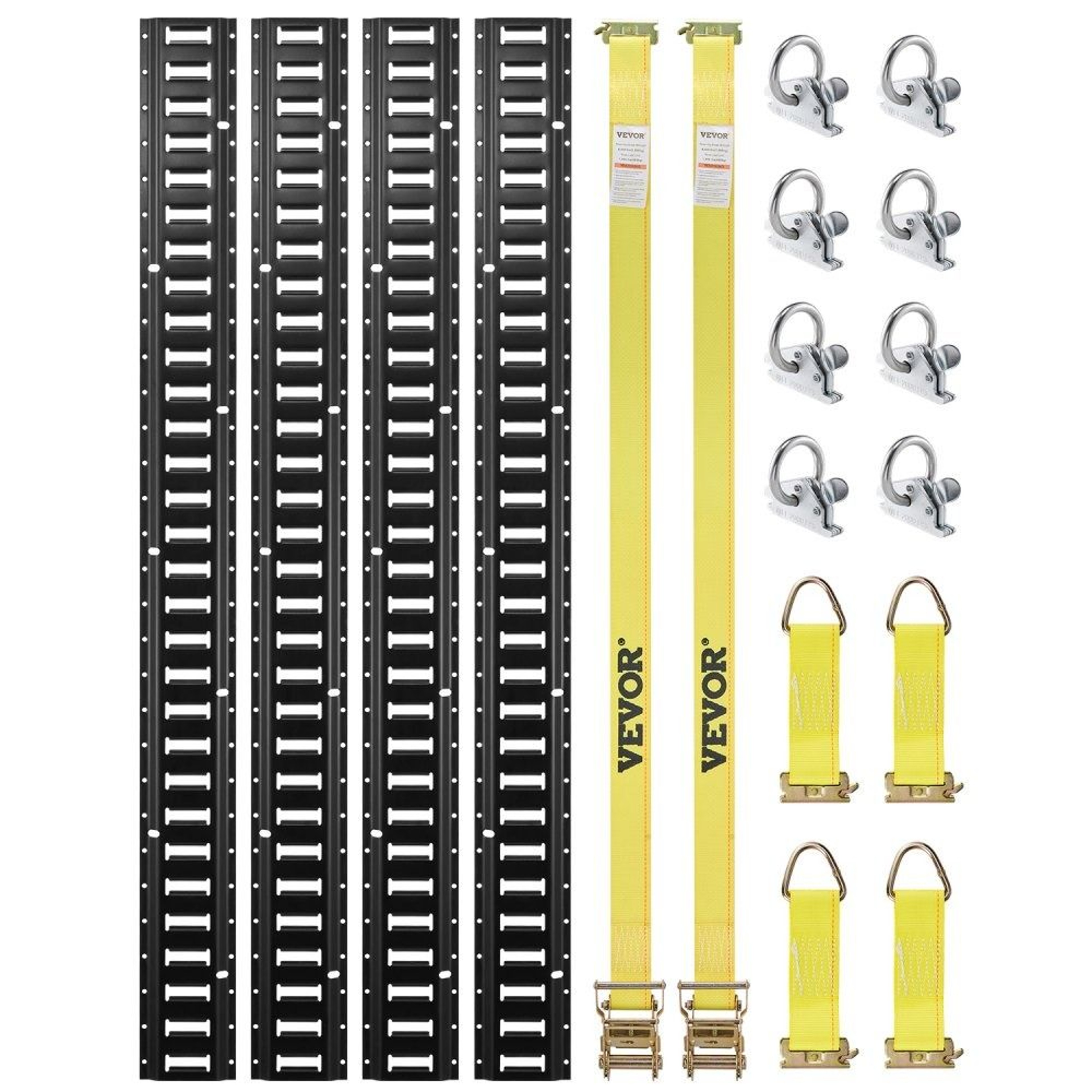 Heavy Duty E Track Tie Down Rail Kit For Trailers Trucks And Cargo 0