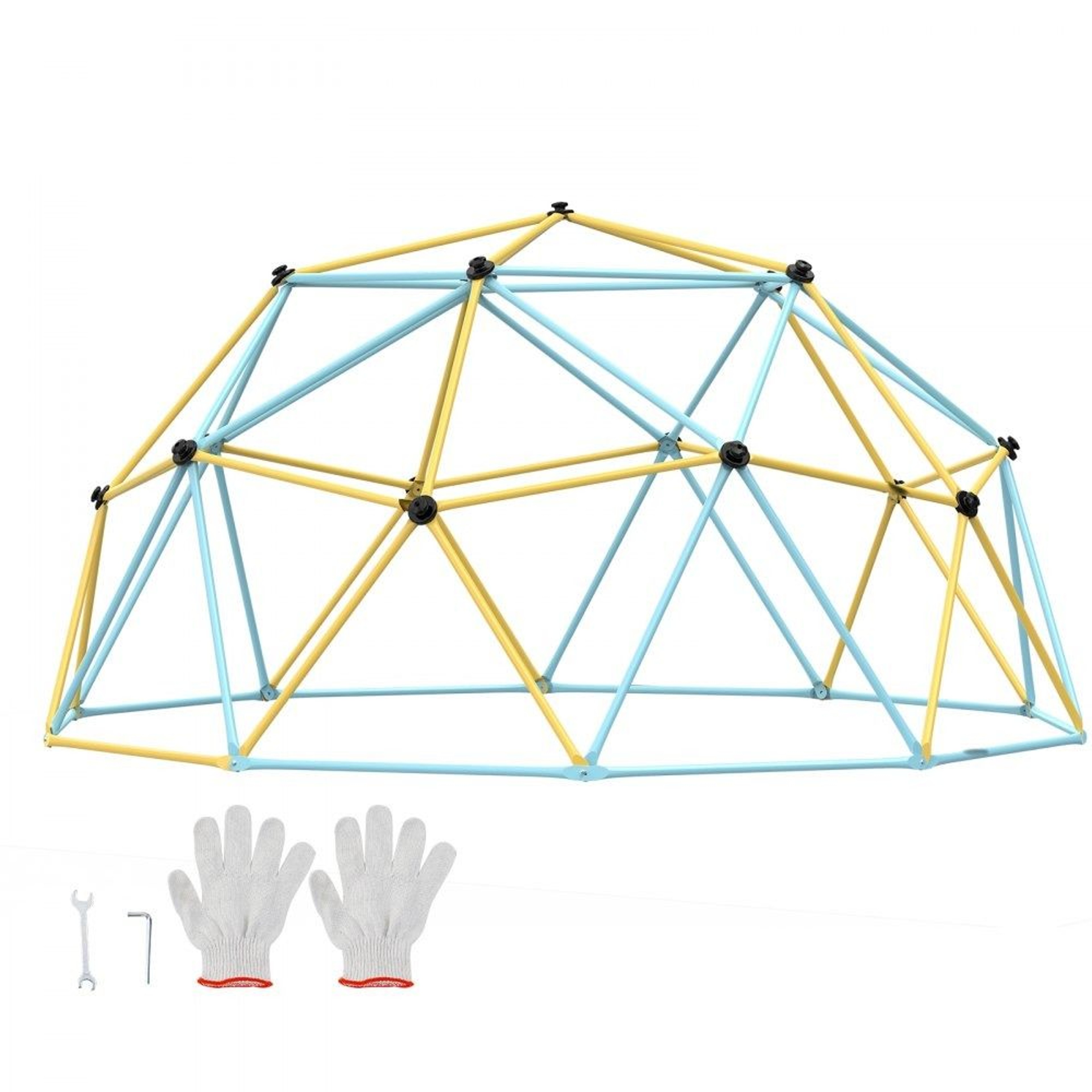 10FT Geometric Climbing Dome Outdoor Jungle Gym For Kids With Heavy Duty Steel Frame 0