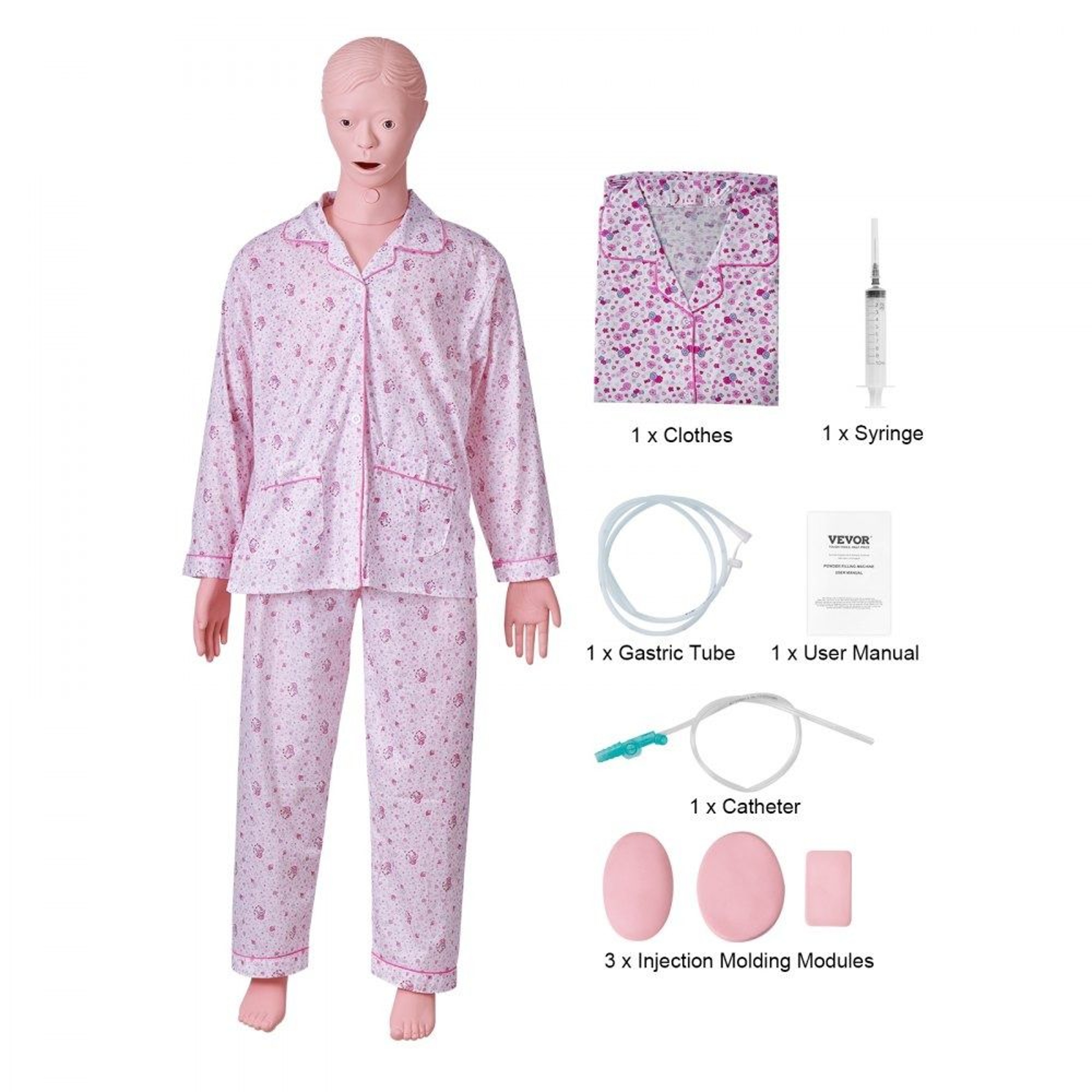 Female Life Size Nursing Training Manikin Patient Care Simulation Model 0