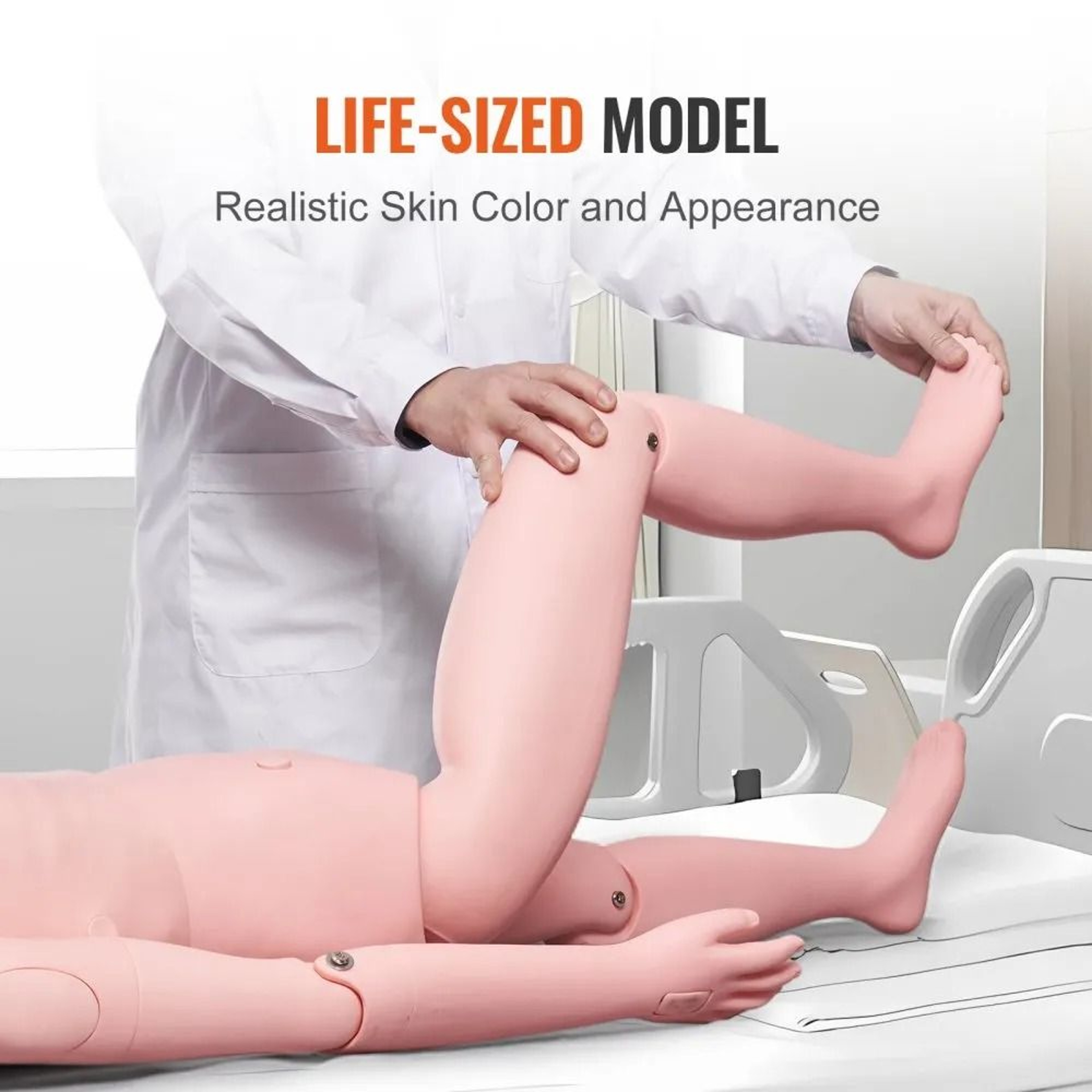 Life Size Nursing Training Manikin Male Patient Care Medical Simulation Model 2