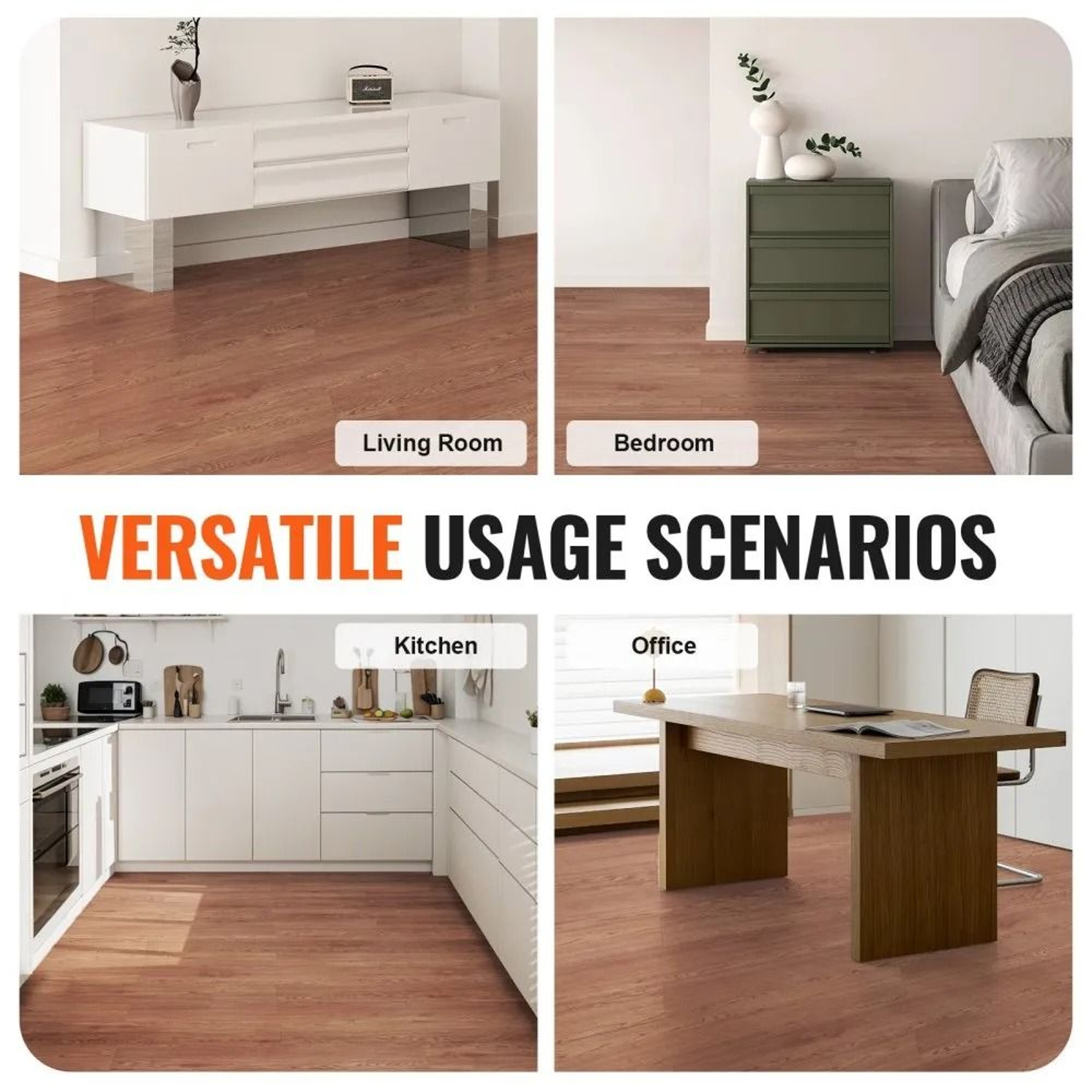 Peel And Stick Vinyl Flooring Waterproof Deep Brown Wood Grain Floor Tiles 36 Pack 3