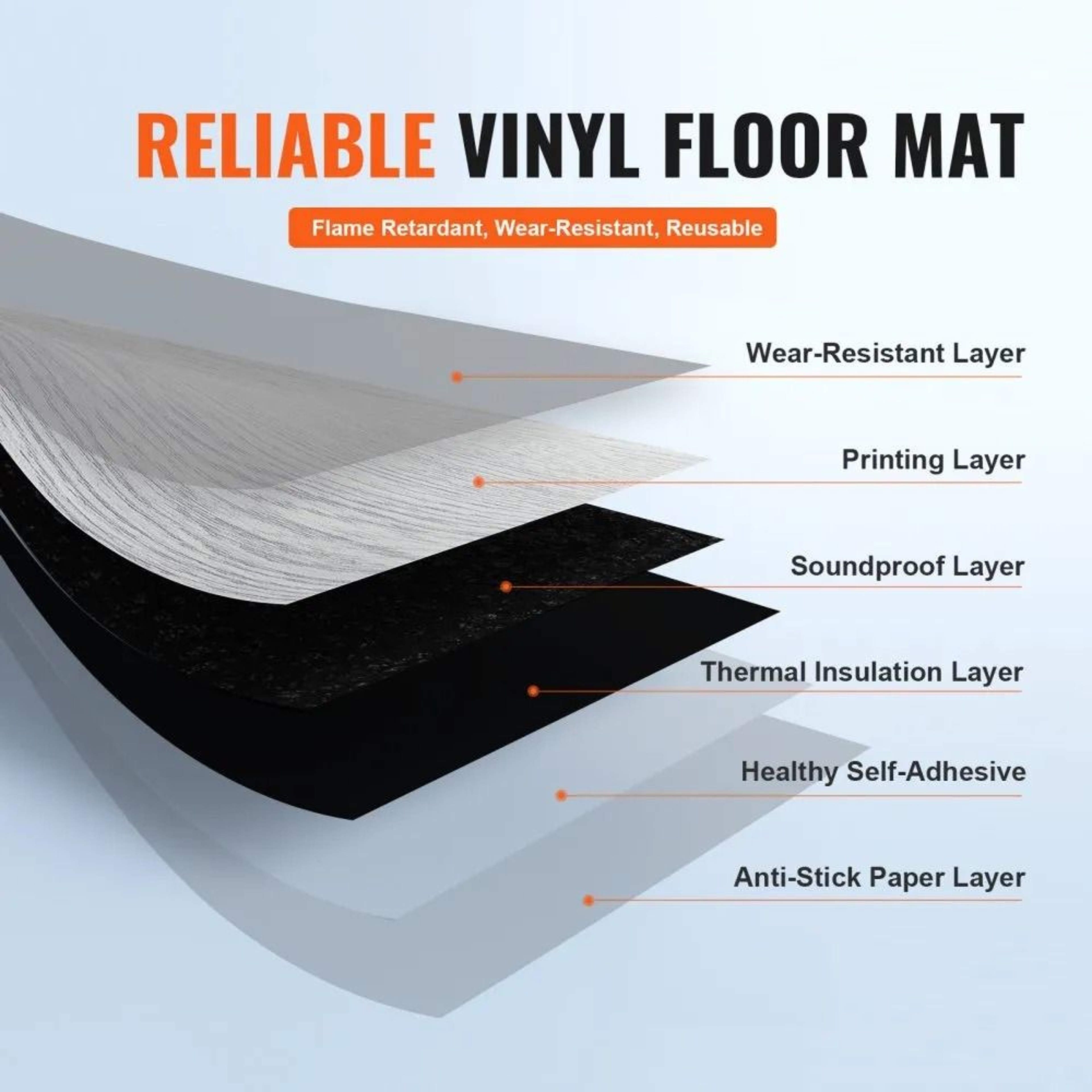Peel And Stick Vinyl Flooring Light Gray Wood Grain Self Adhesive Floor Tiles 36 X 6 Inch 20 Pack 3