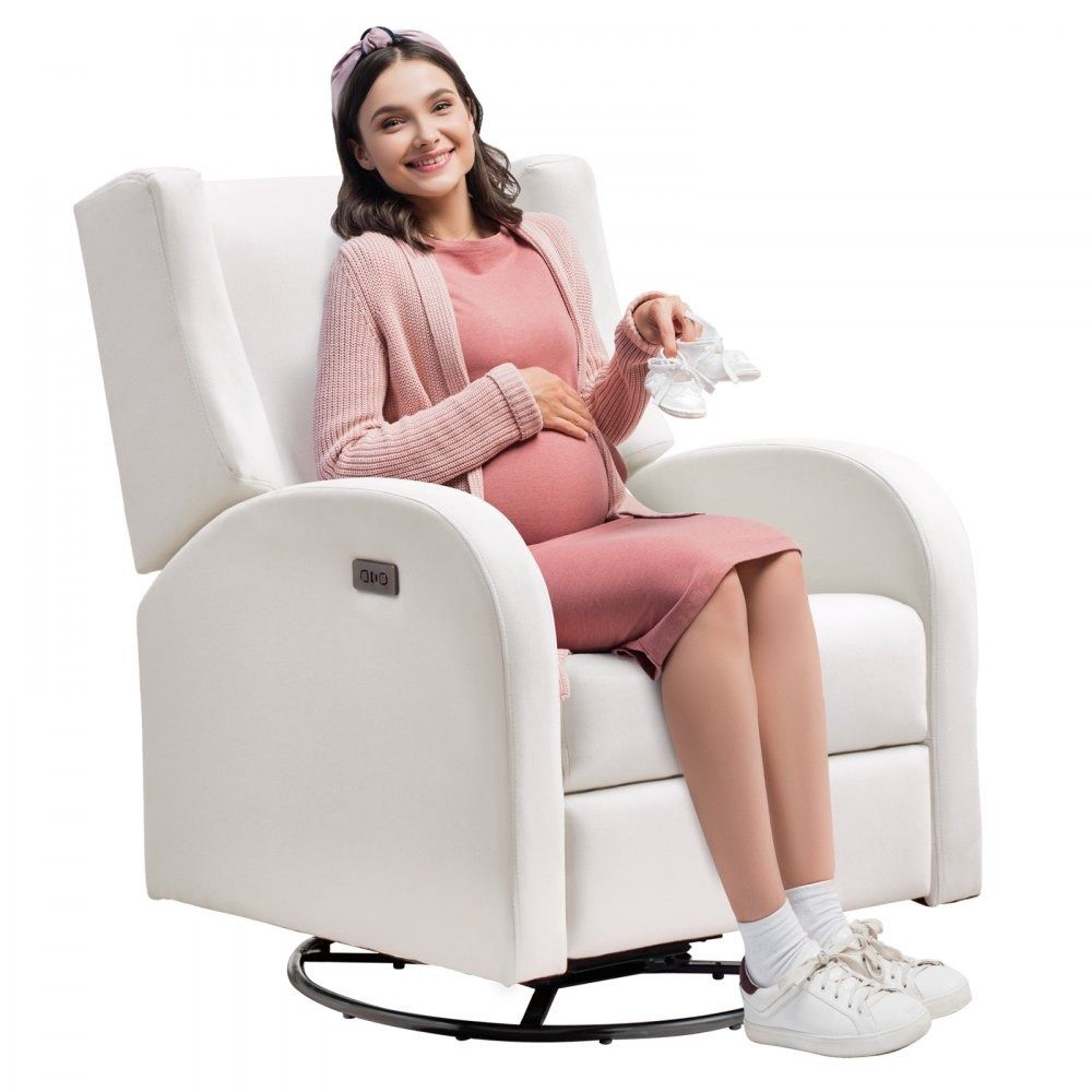 Power Swivel Glider Recliner Chair With USB Port And Adjustable Electric Recline 0