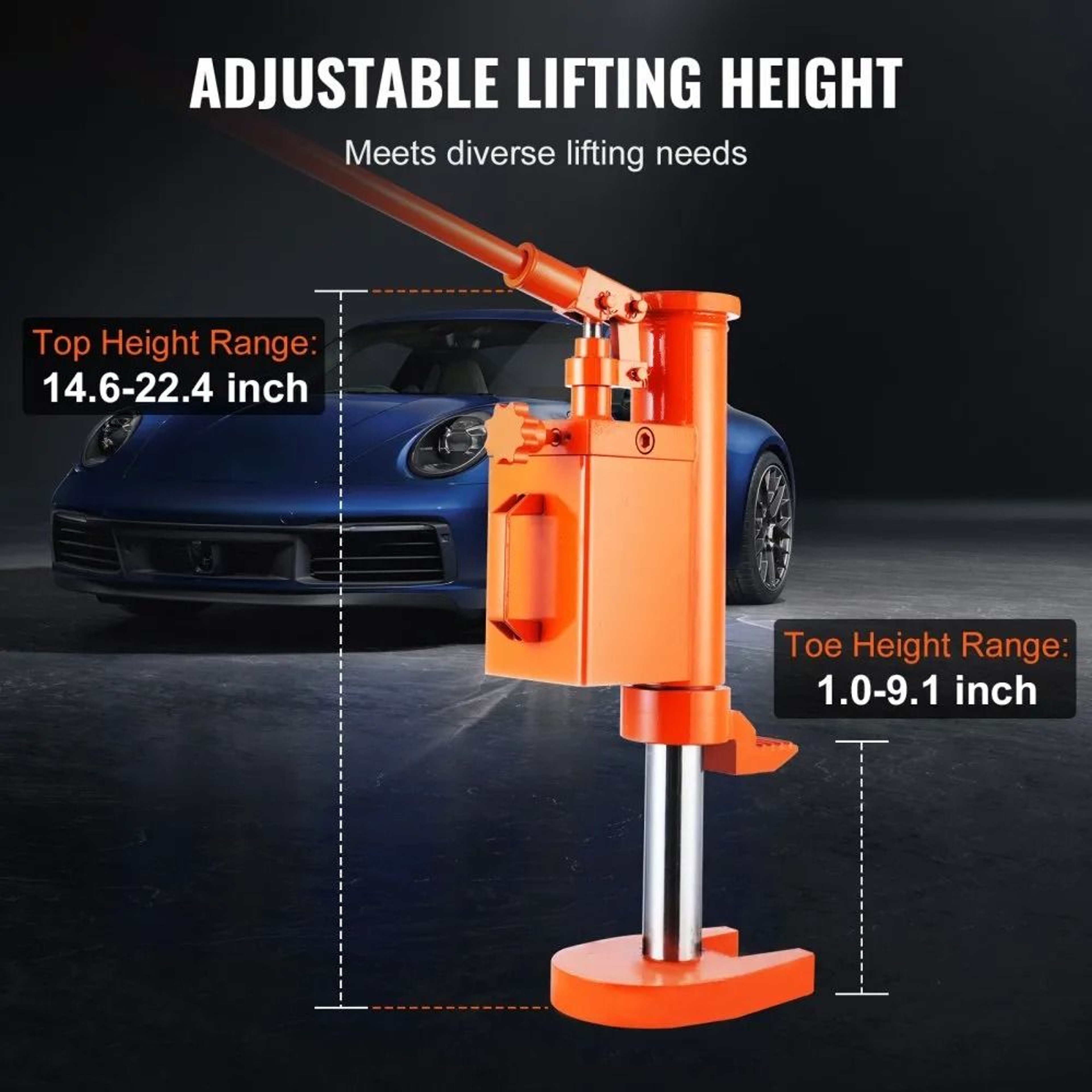 5 Ton Hydraulic Toe Jack 10 Ton Top Lift 360 Degree Rotatable Industrial Machine Jack 1