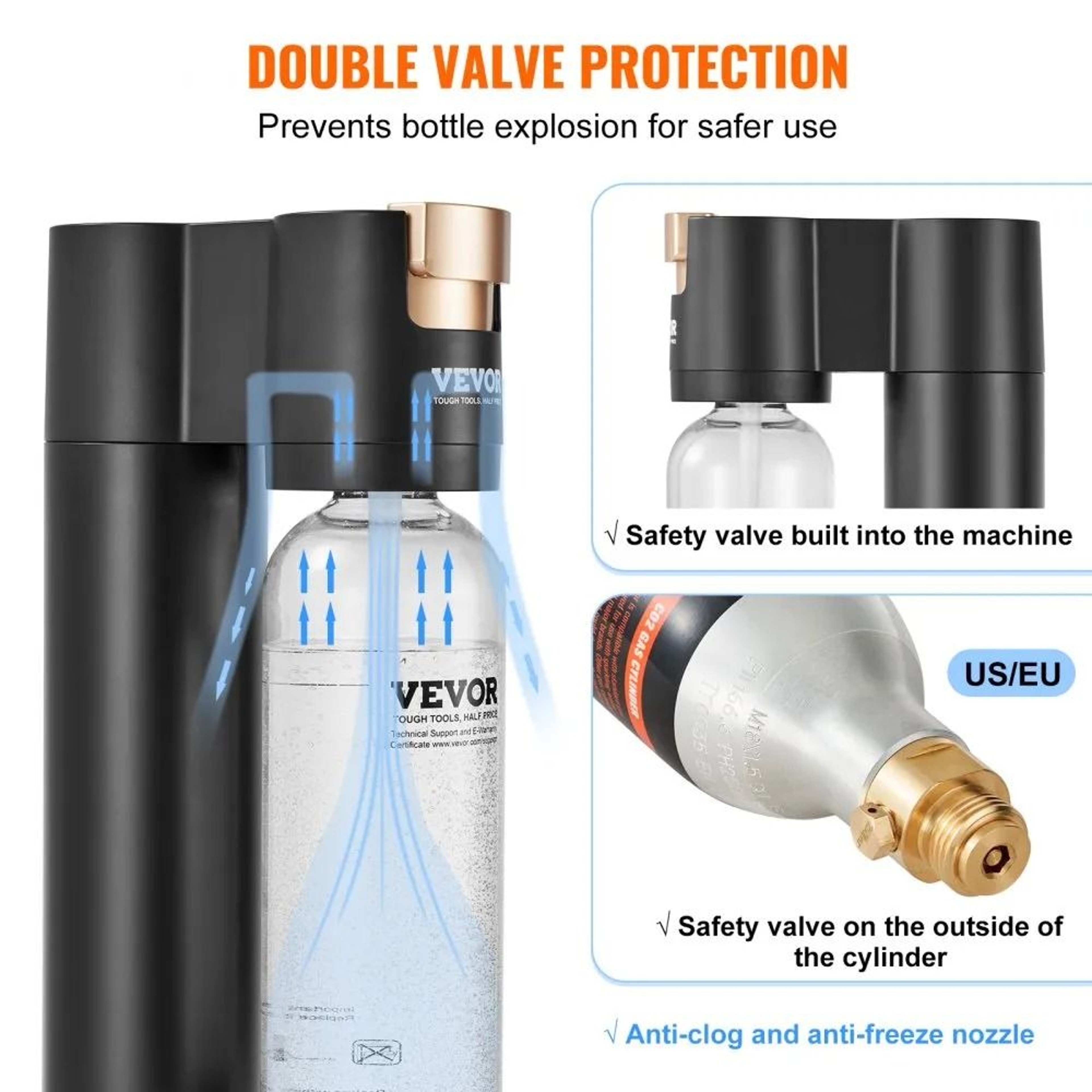 Sparkling Water Maker Soda Maker Machine For Fresh Home Carbonation 2