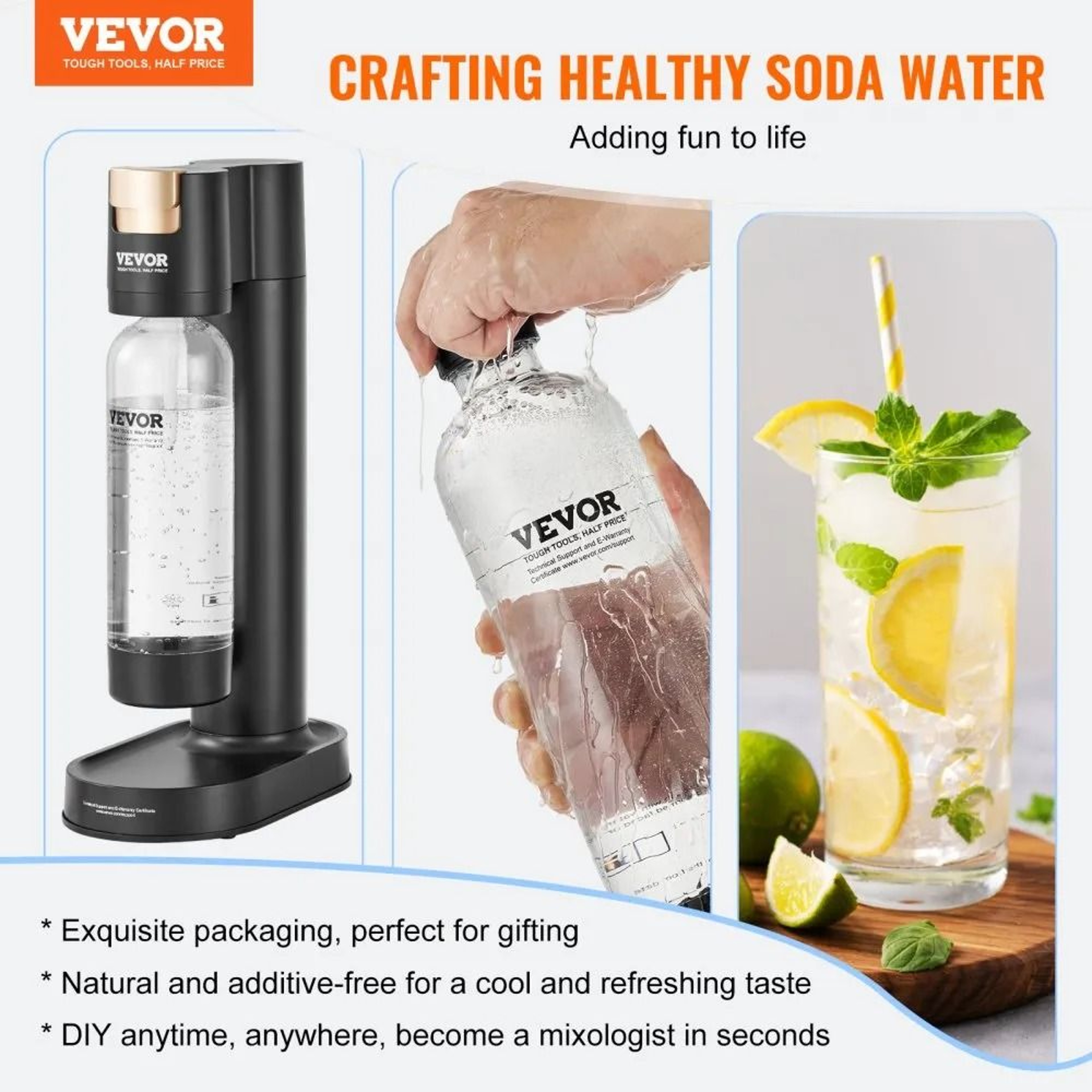 Sparkling Water Maker Soda Maker Machine For Fresh Home Carbonation 5