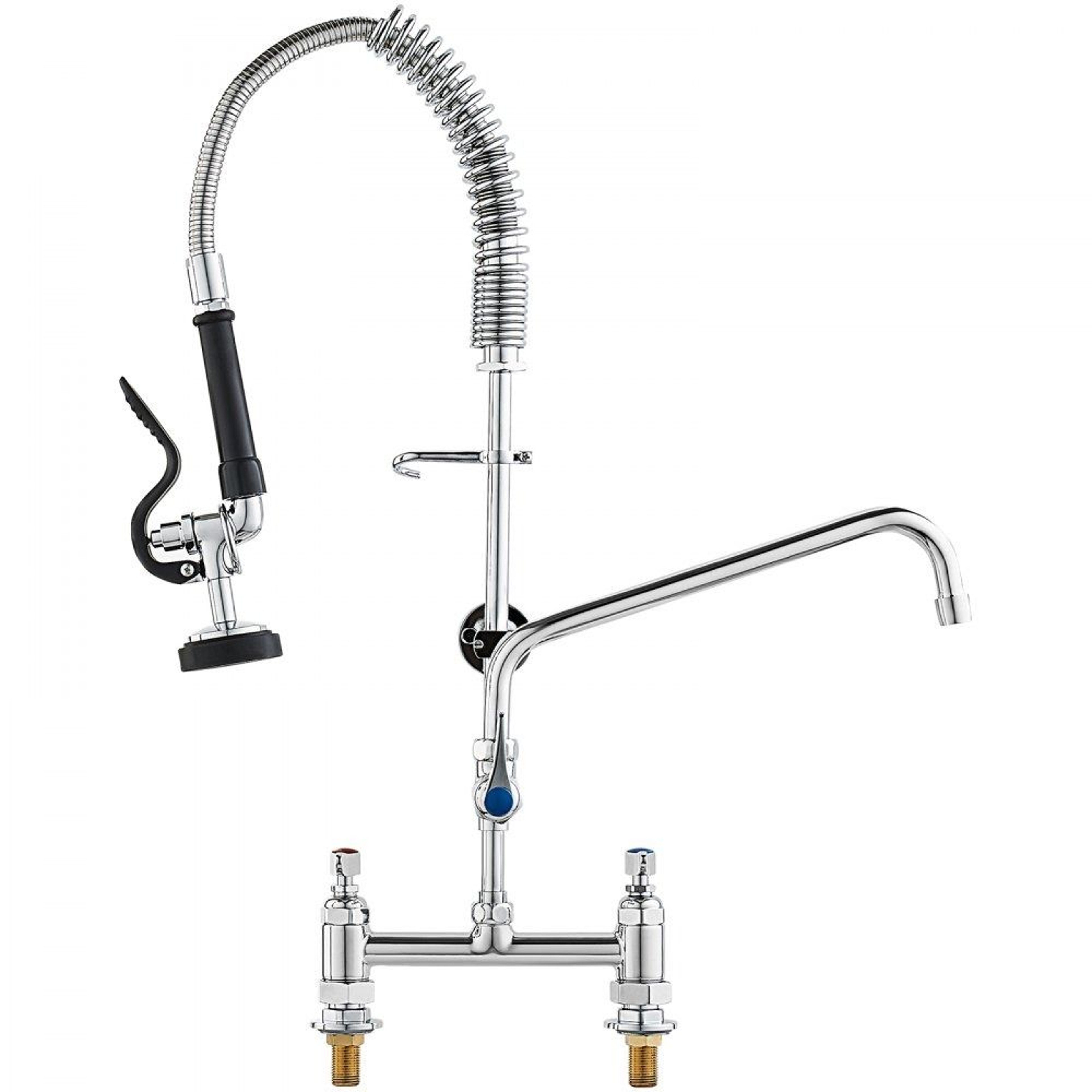 Commercial Pre Rinse Faucet With High Pressure Sprayer And Deck Mount Design 0
