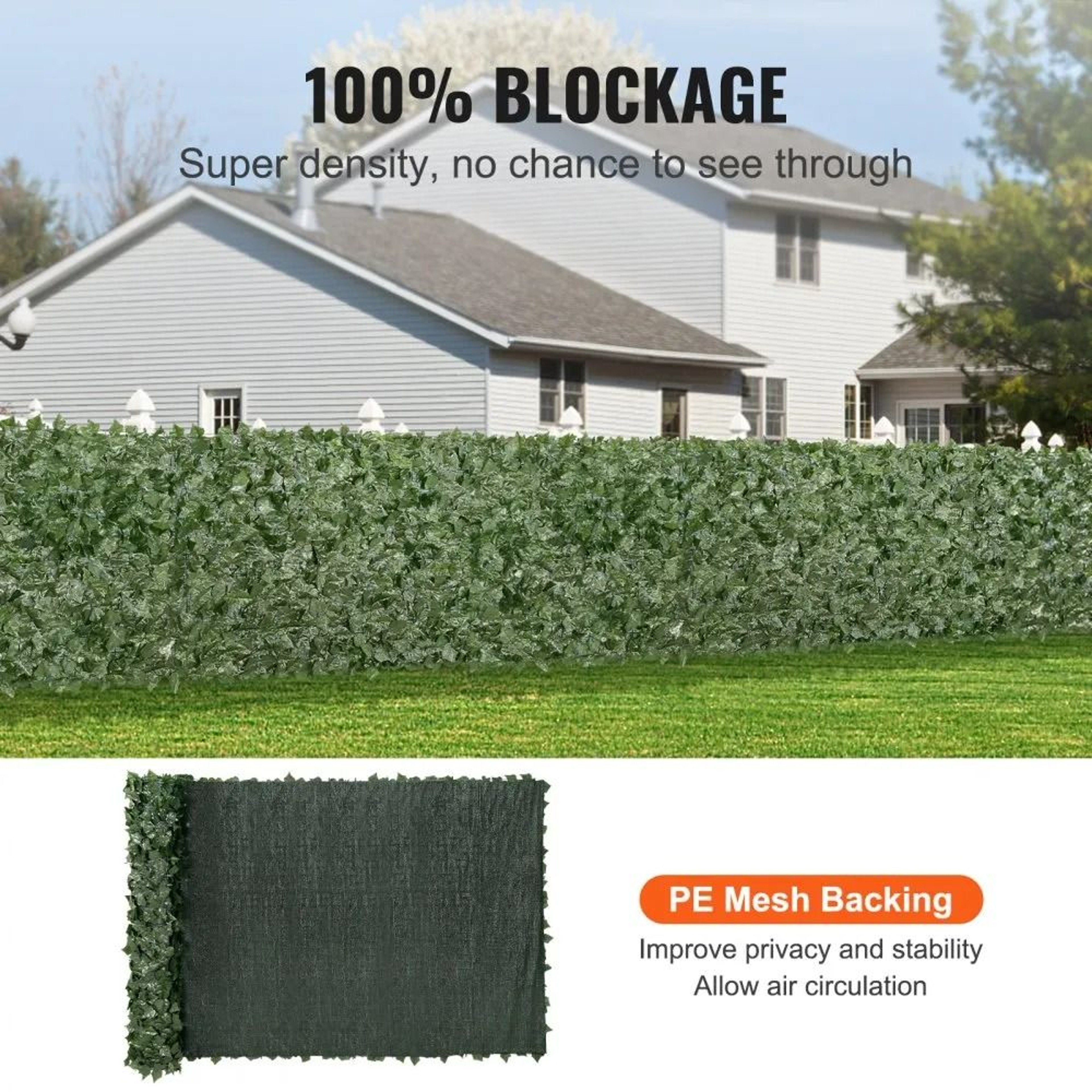 Artificial Ivy Privacy Fence Outdoor Privacy Screen With Realistic Greenery 5
