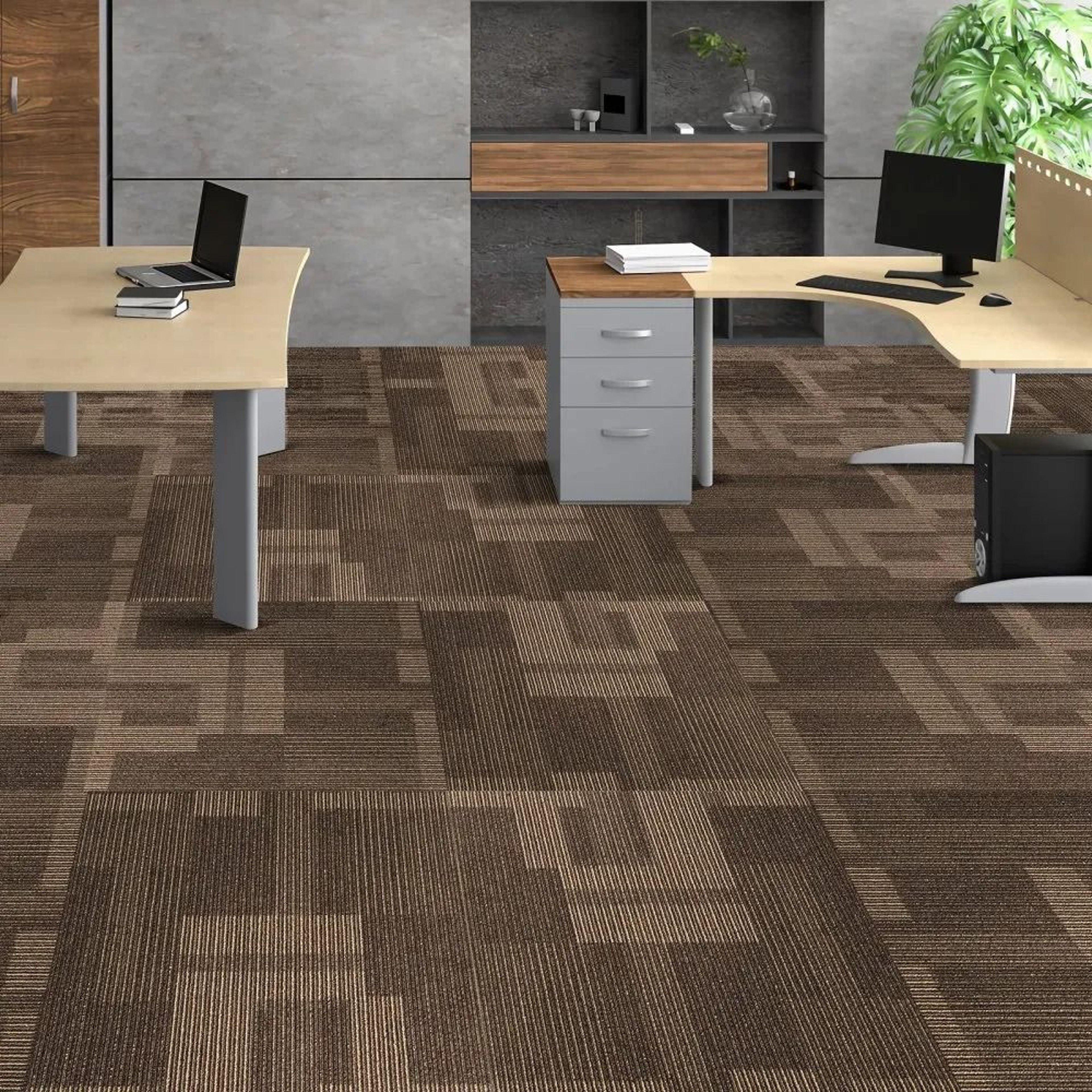 Reusable Carpet Tiles With Padding 24 X 24 Padded Carpet Squares For Easy DIY Flooring 2