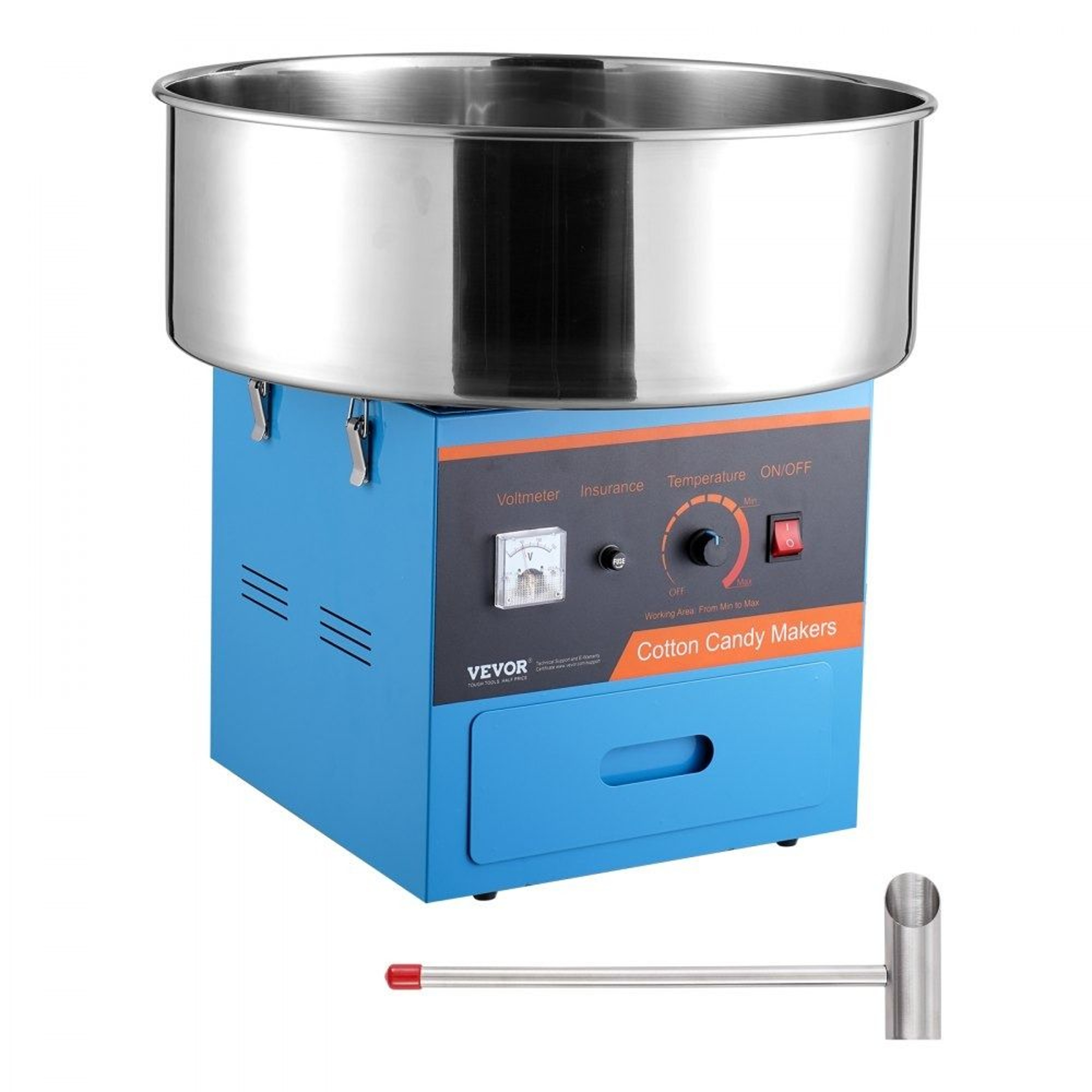 Commercial Electric Cotton Candy Machine 1000W Candy Floss Maker 7