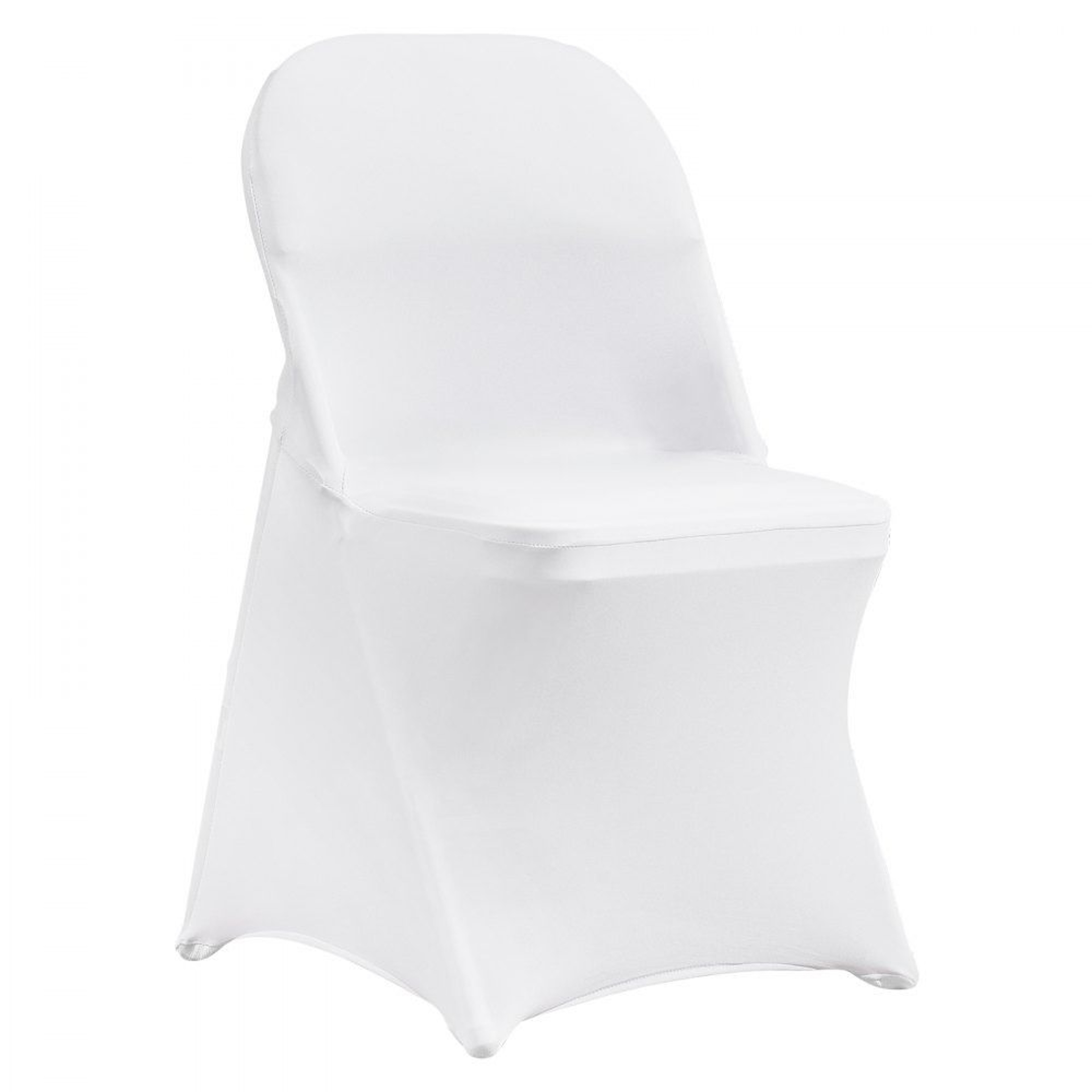 100 Piece White Spandex Chair Covers For Weddings Banquets And Events 8