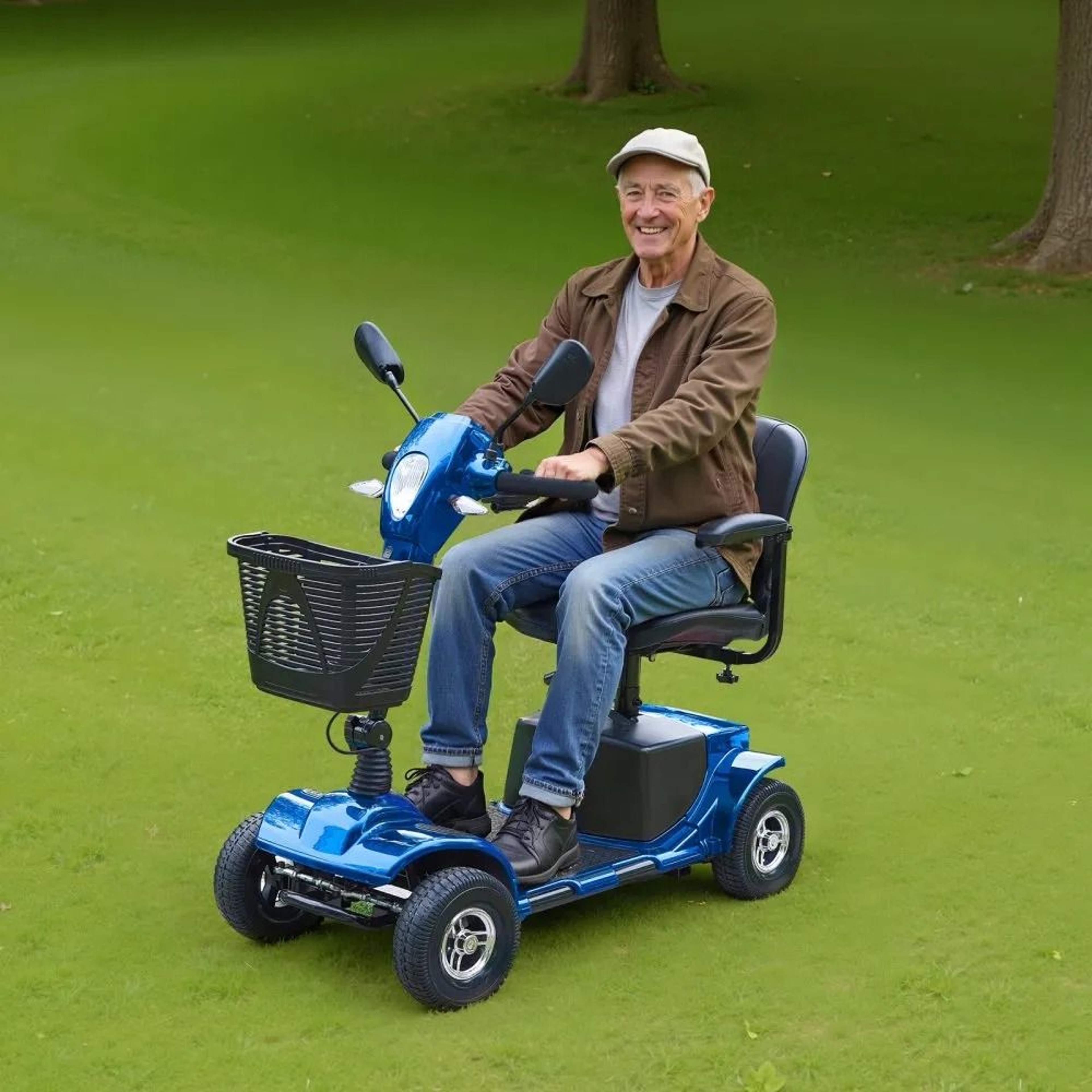 4 Wheel Mobility Scooter For Seniors Foldable Electric Travel Scooter 6