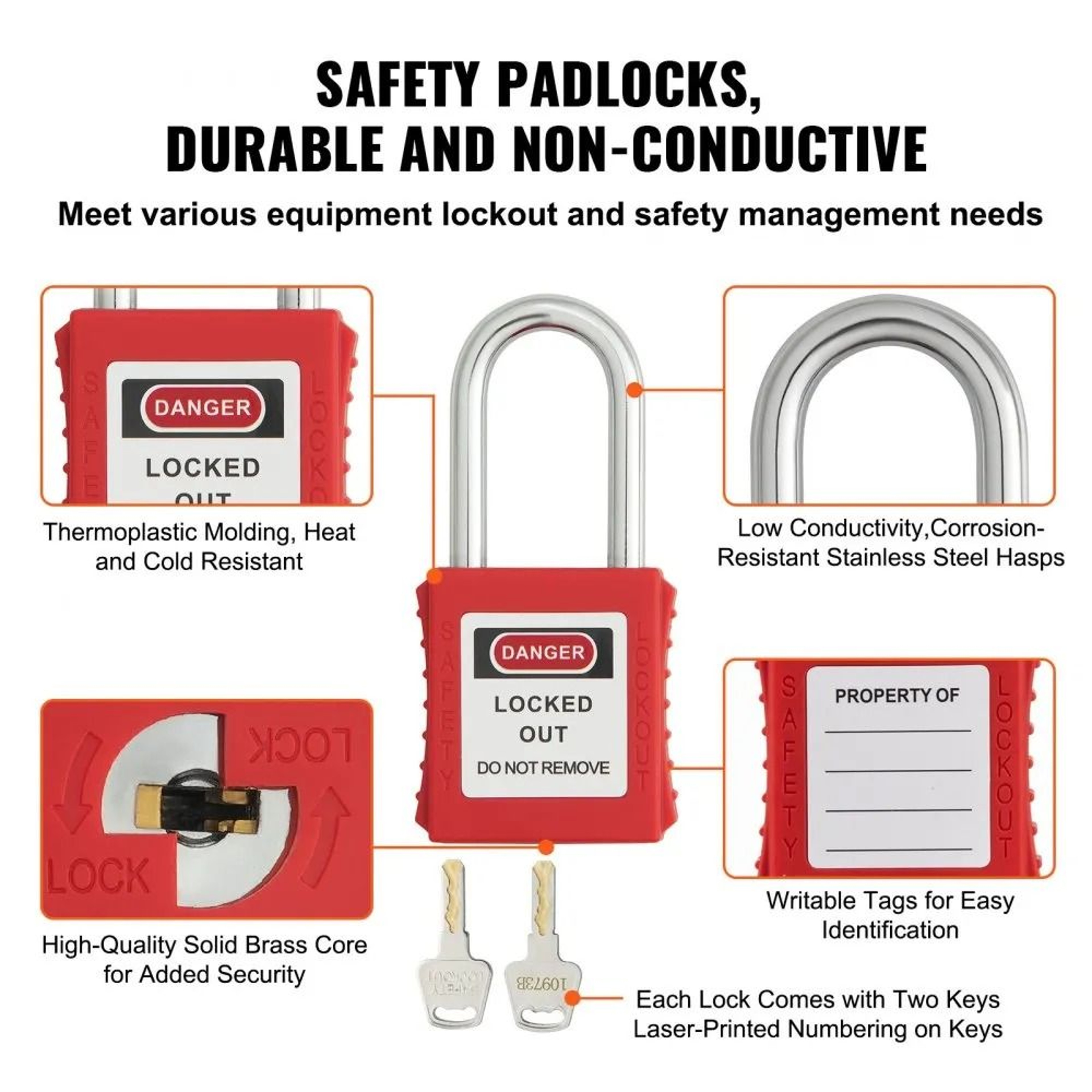 Electrical Lockout Tagout Kit With Safety Padlocks And Lockout Tagout Station 5