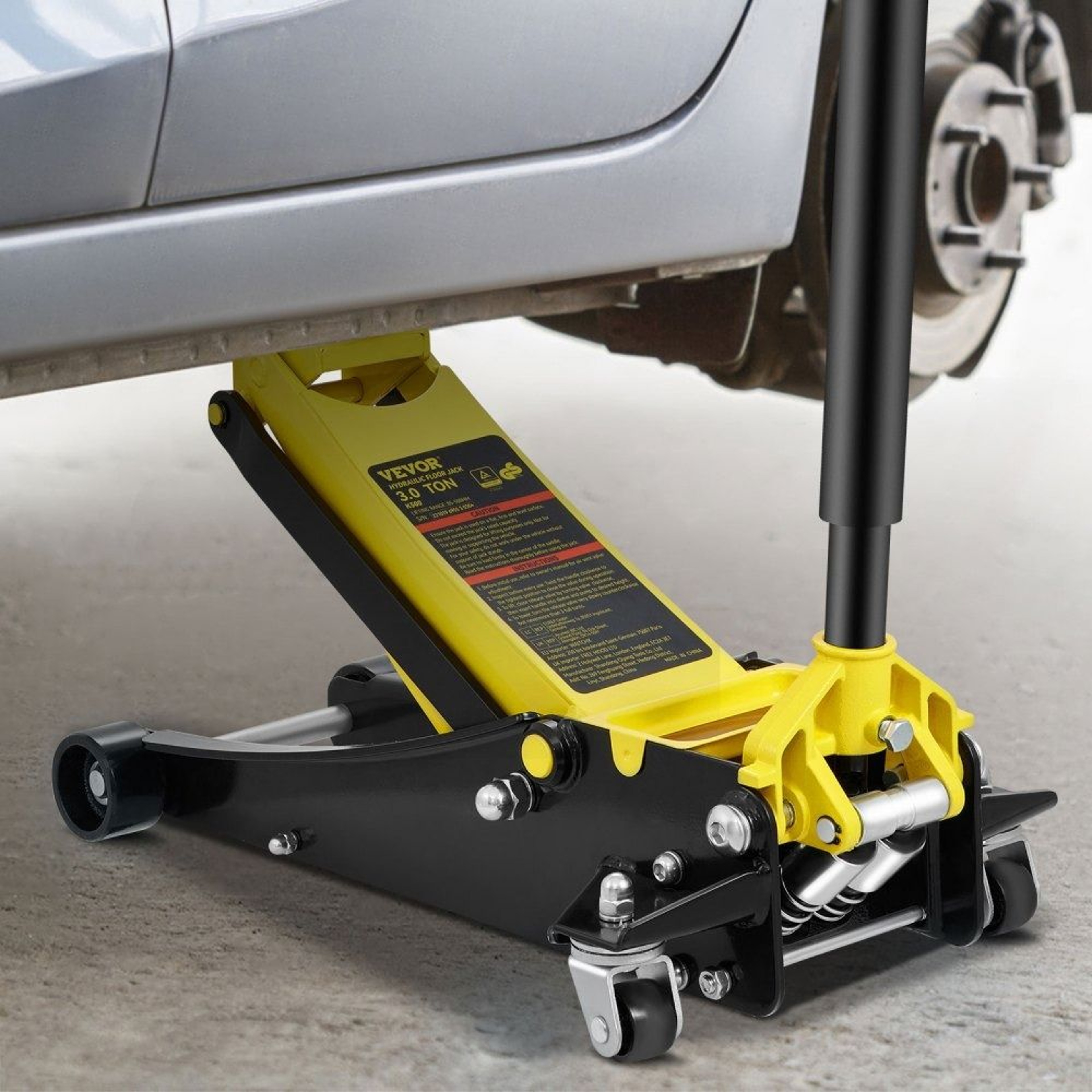 3 Ton Floor Jack Low Profile Floor Jack Heavy Duty Dual Pump Quick Lift Hydraulic Jack 7