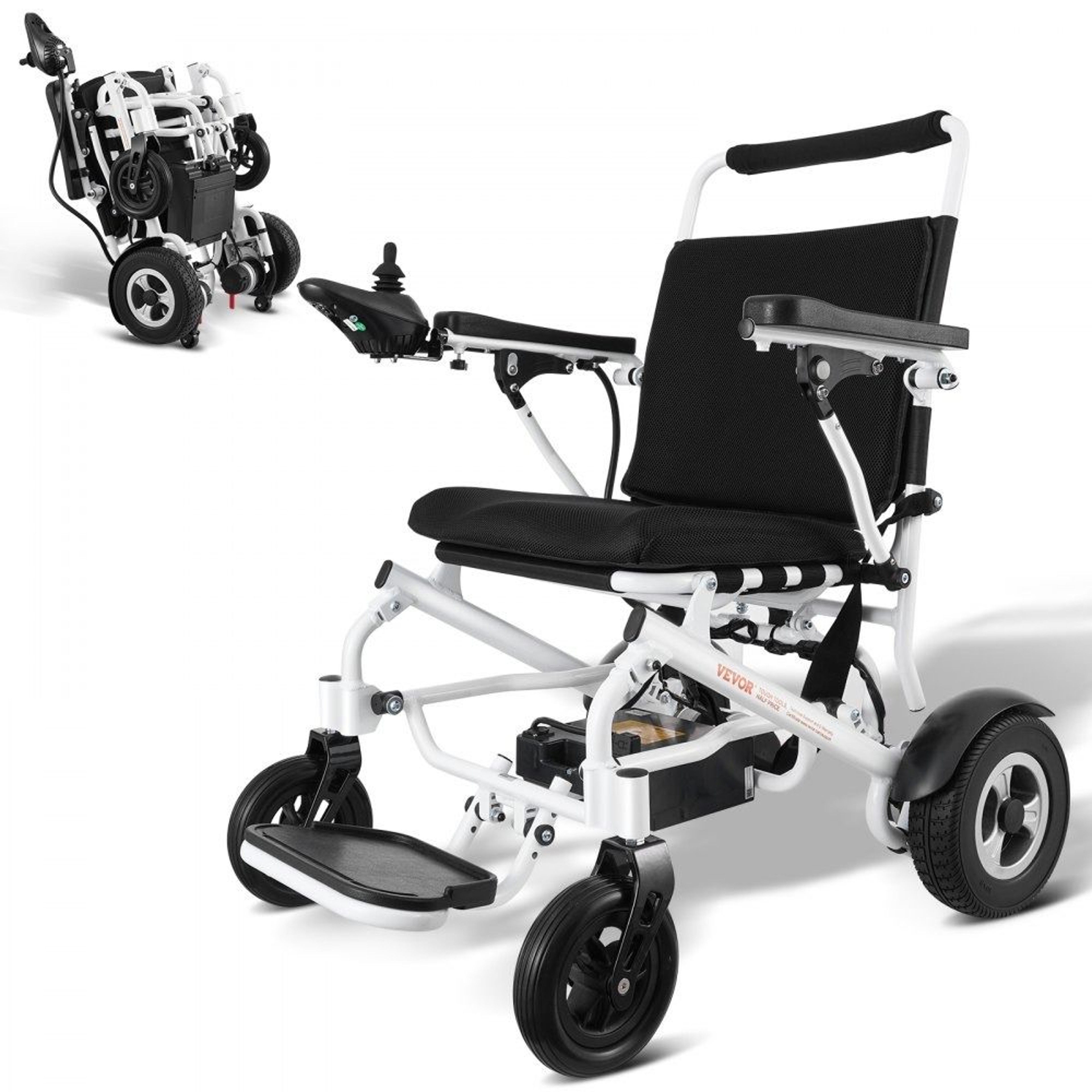Foldable Electric Wheelchair For Adults Long Range All Terrain Motorized Mobility Chair 0