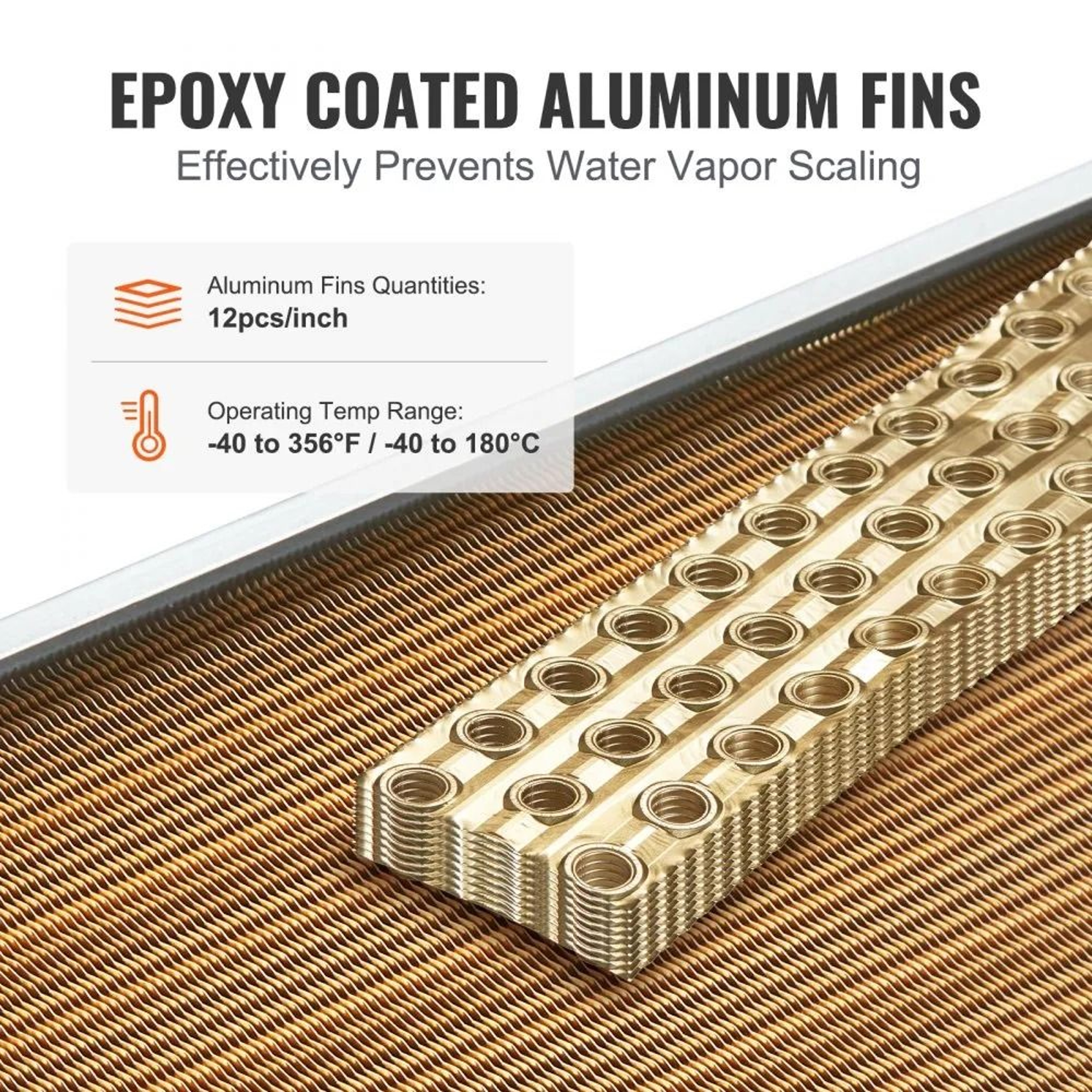 16 X 16 Water To Air Heat Exchanger 3 Row Copper Coil For Forced Air Heating 4