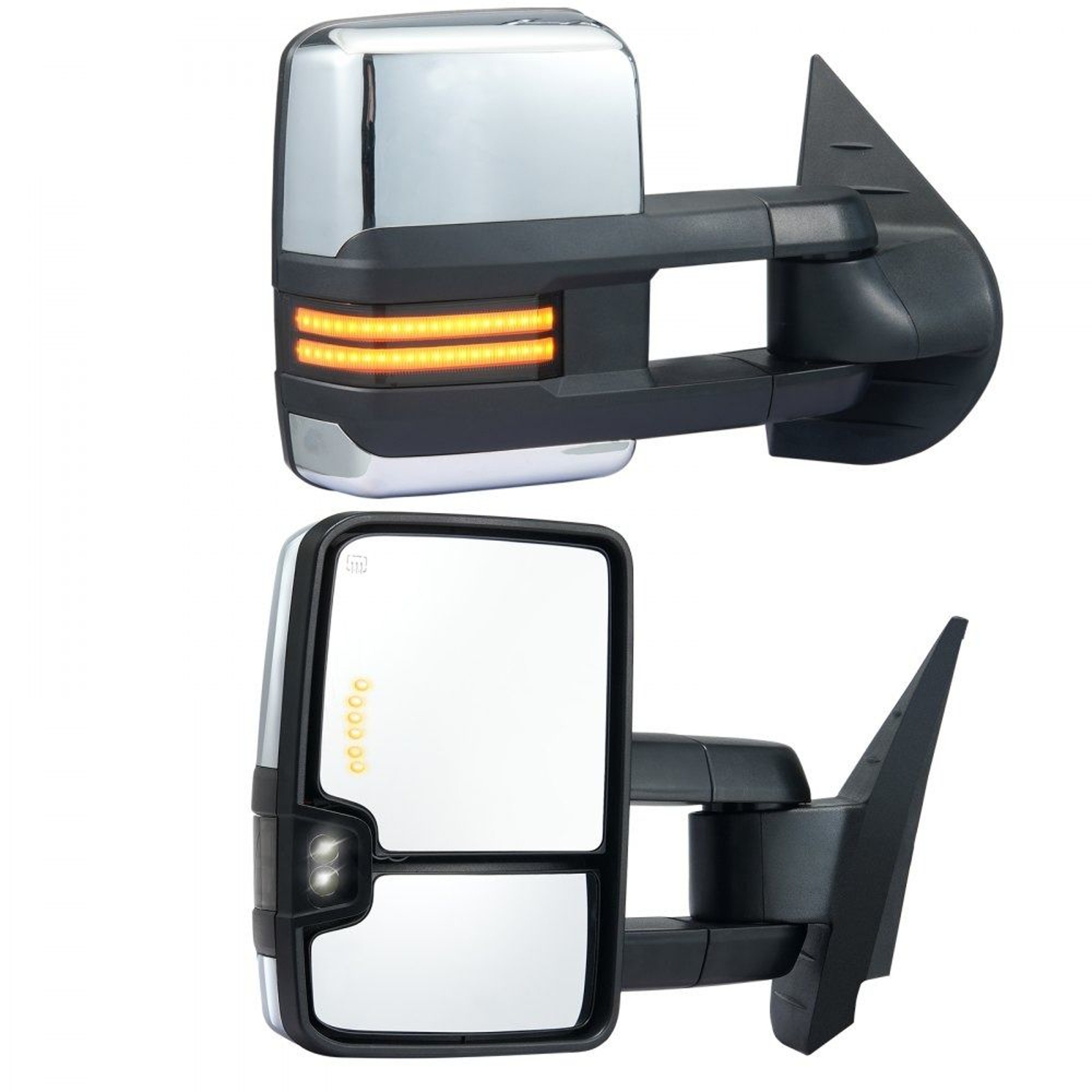 Power Heated Silverado Tow Mirrors For Chevy GMC Sierra With Signal Lights 0