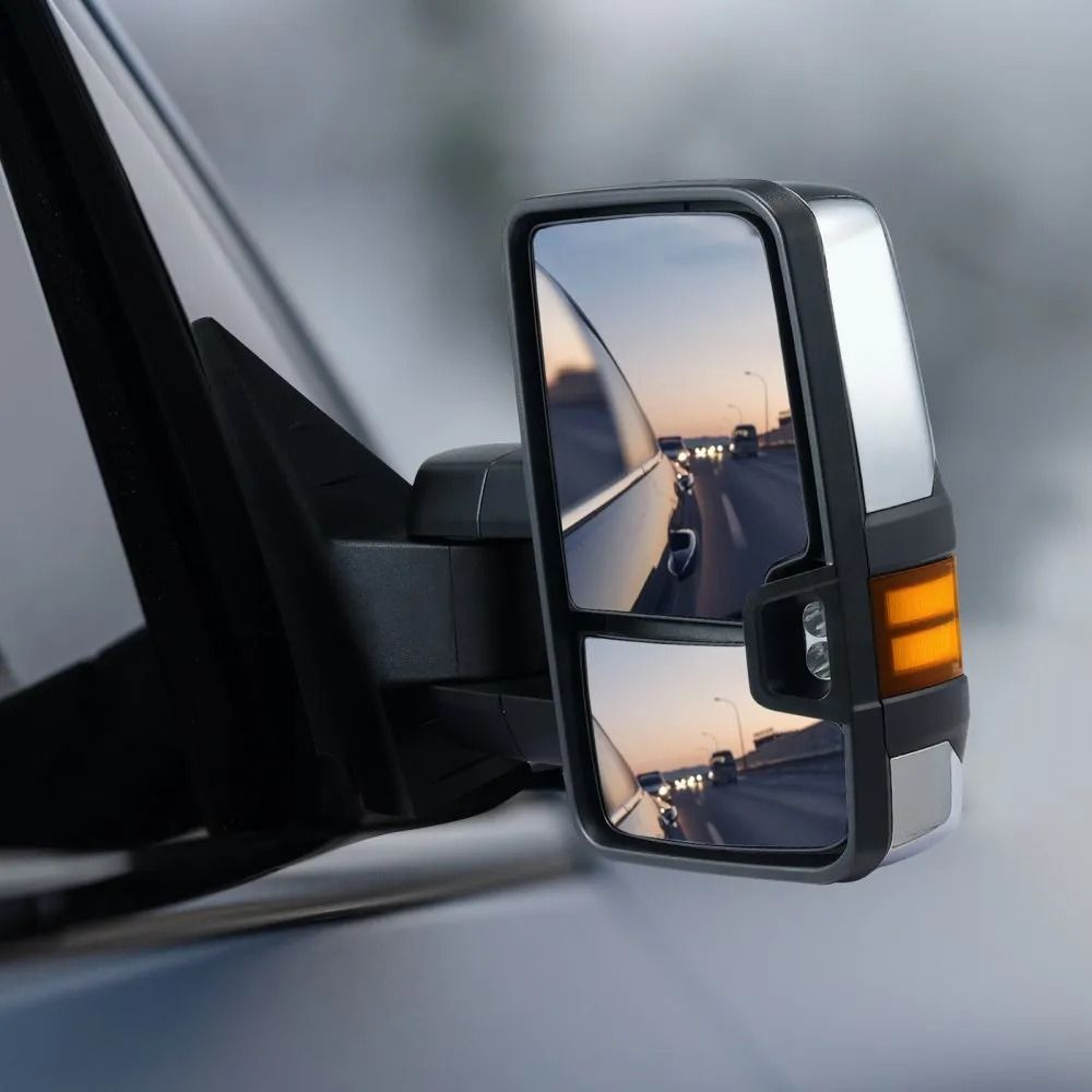 Power Heated Towing Mirrors For Chevy Silverado GMC Cadillac With Turn Signal And Telescoping Desig 6