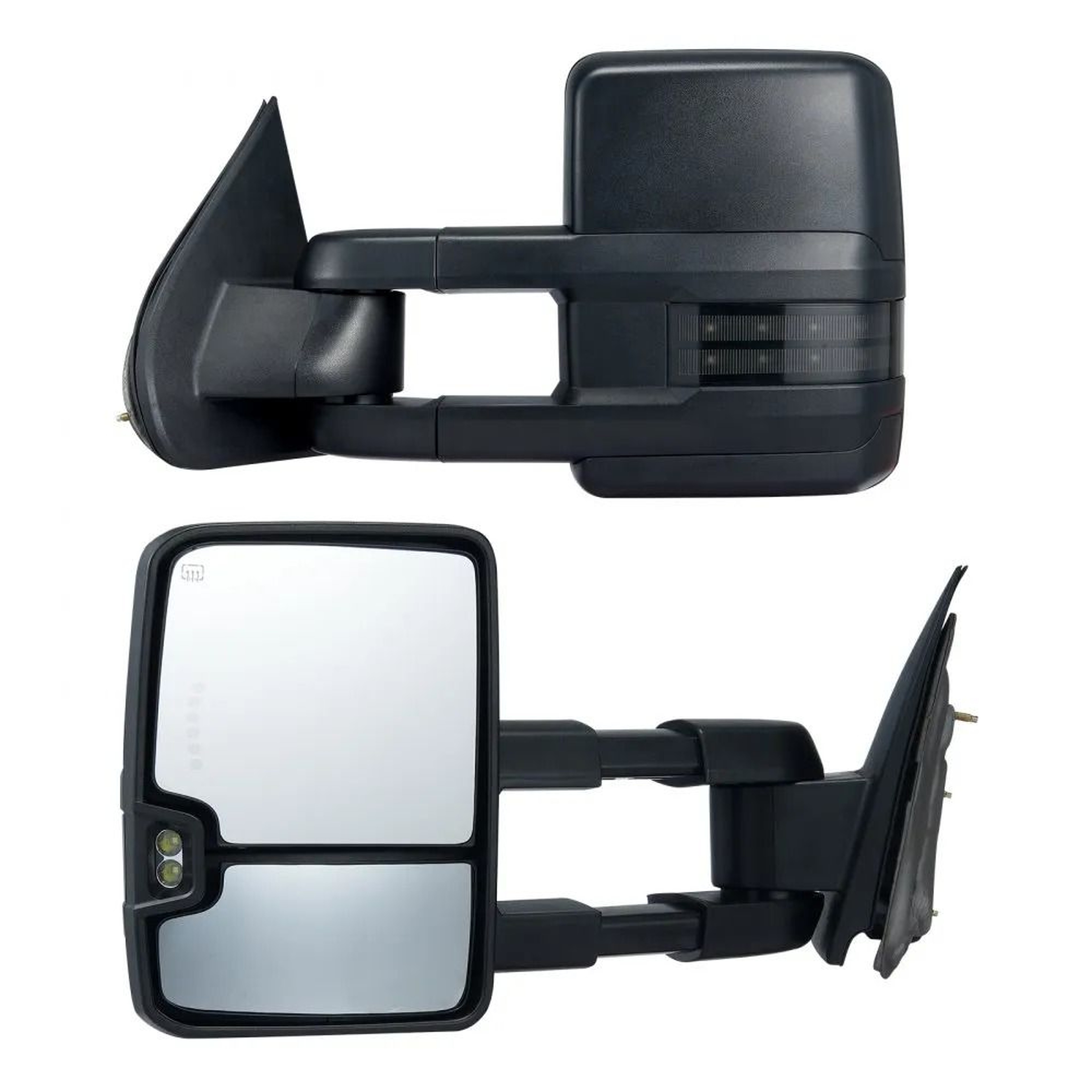 Power Heated Towing Mirrors For Chevy Silverado GMC Cadillac With Turn Signal And Telescoping Desig 0