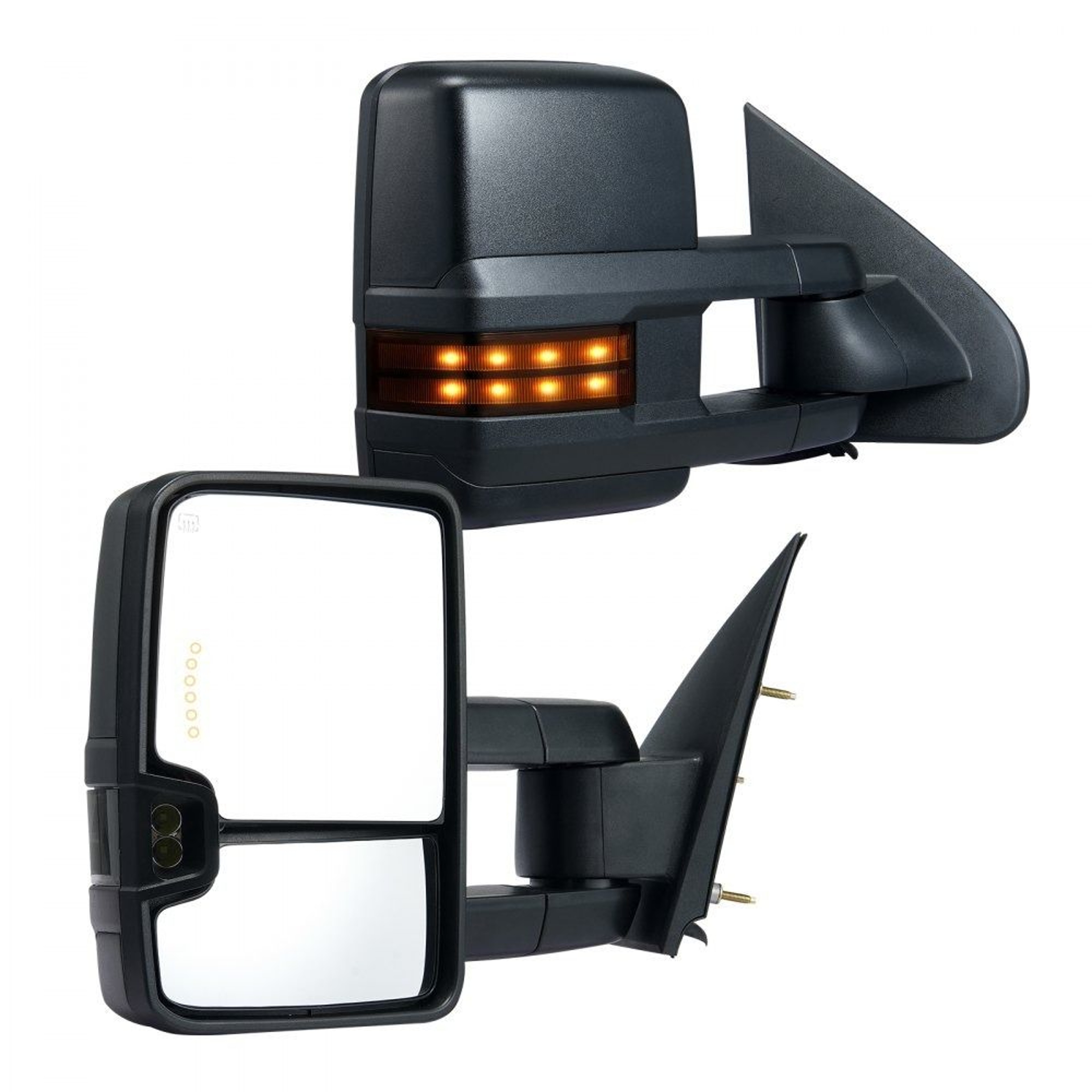 Power Heated Towing Mirrors For Chevy Silverado GMC Cadillac With Turn Signal And Telescoping Desig 7