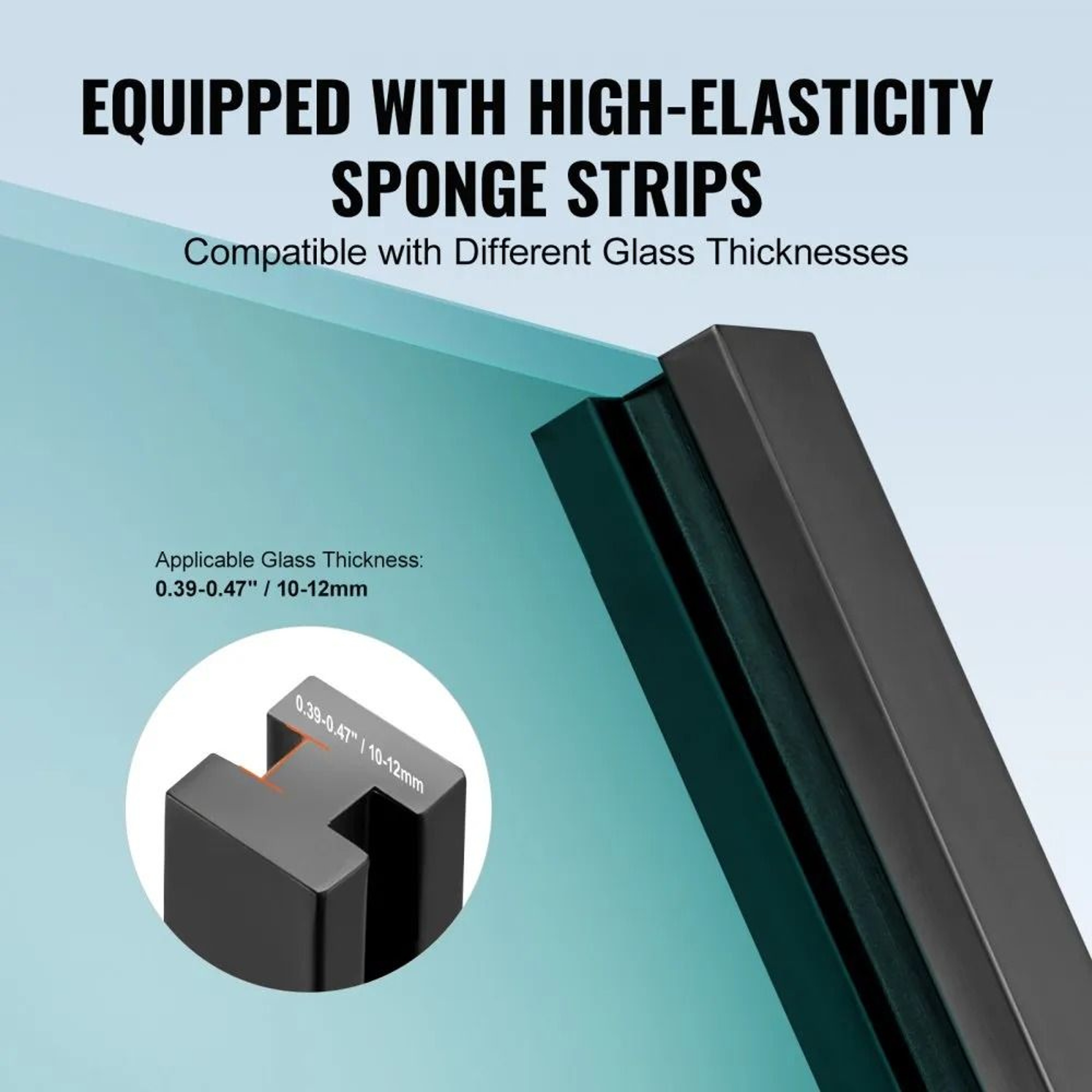 Heavy Duty Glass Railing Bracket For Frameless Tempered Glass With Stainless Steel Support 4