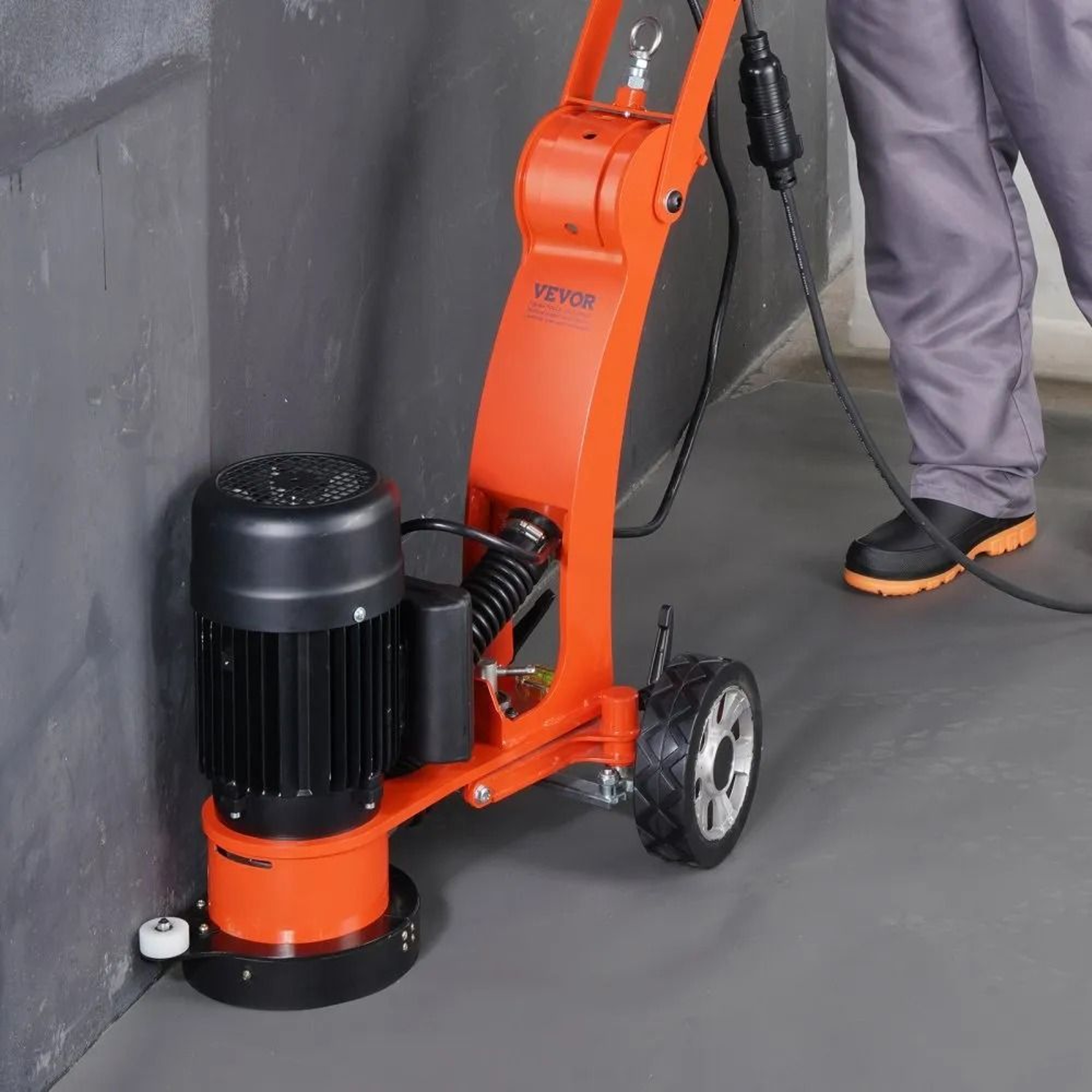 Electric Concrete Floor Grinder 7 Inch Walk Behind Floor Grinder With Brushless Motor 6