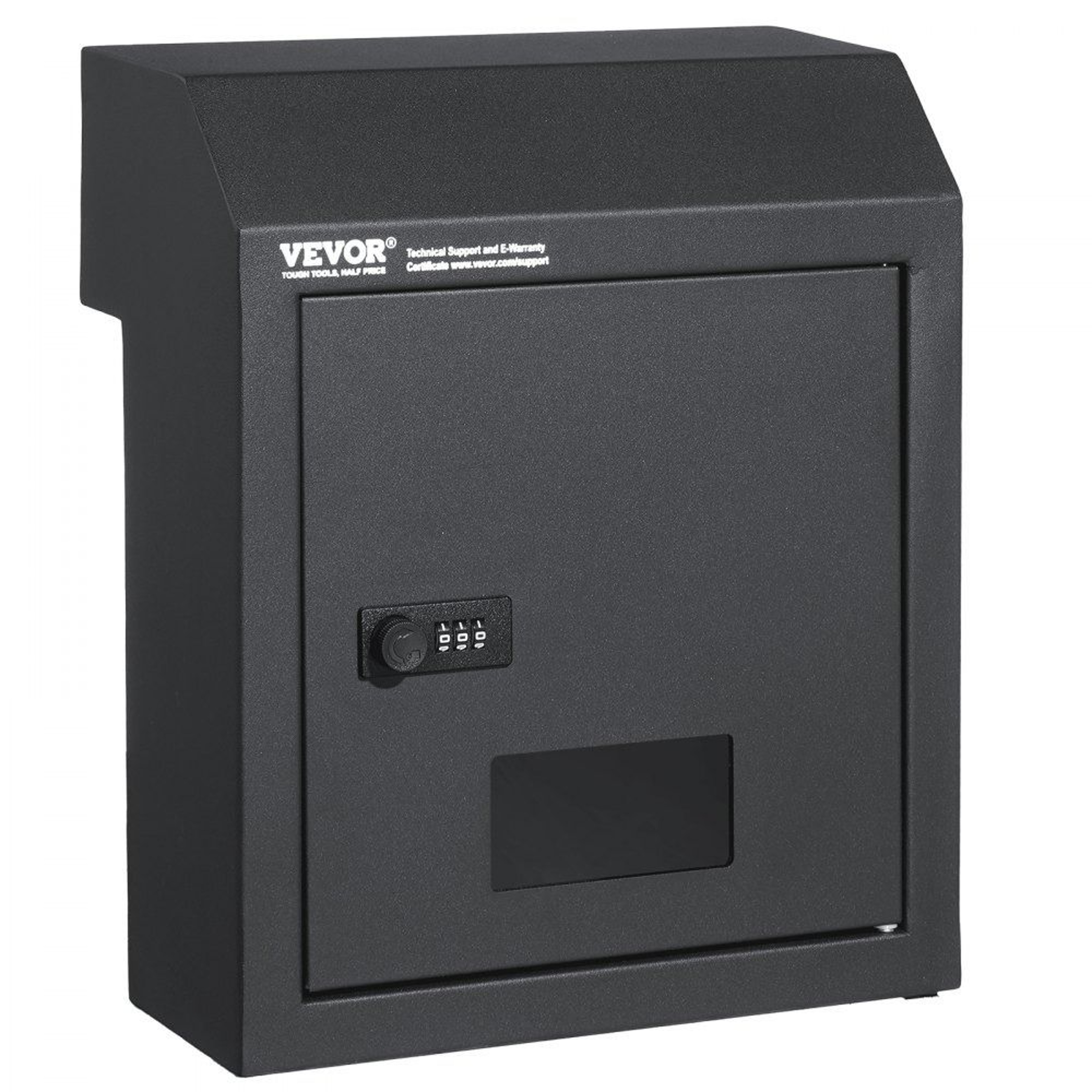 Secure Through Door Key Drop Box With Combination Lock Heavy Duty Steel Mailbox 0