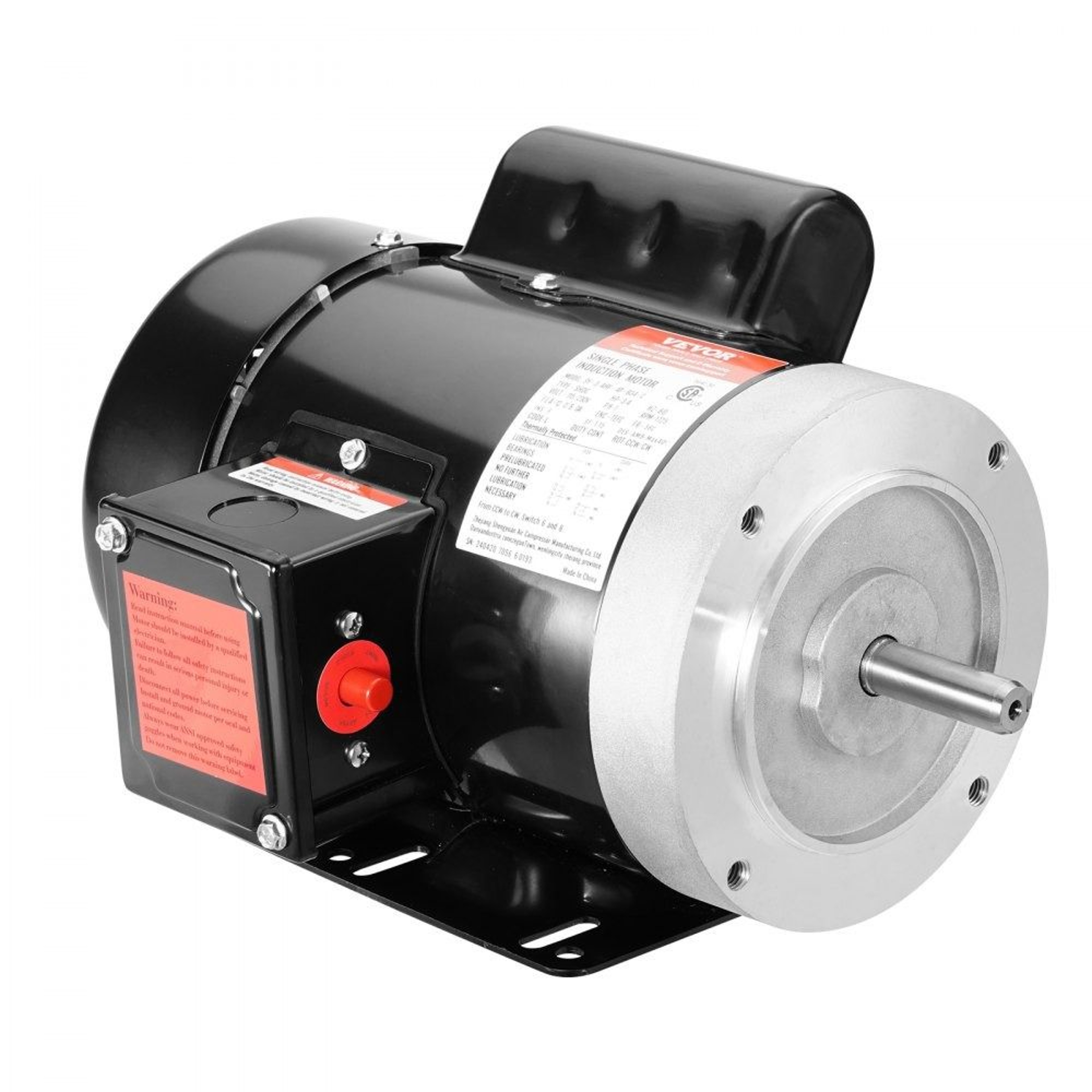 075HP Electric Motor 1725 RPM Single Phase 56C Frame Reversible General Purpose Motor 7